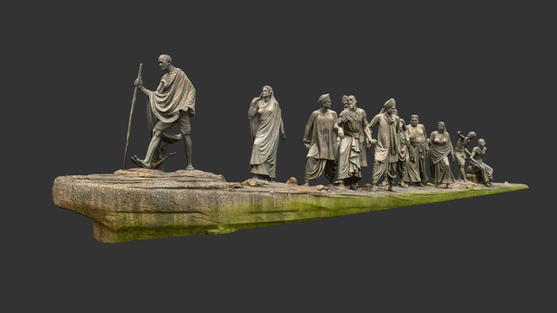 Gandhi Salt March 3d model