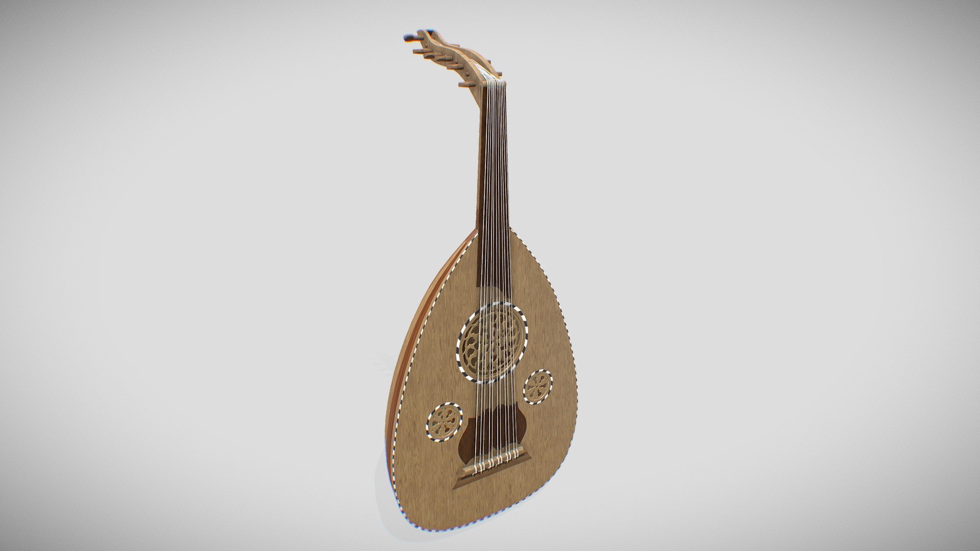 Oud Model 3d model