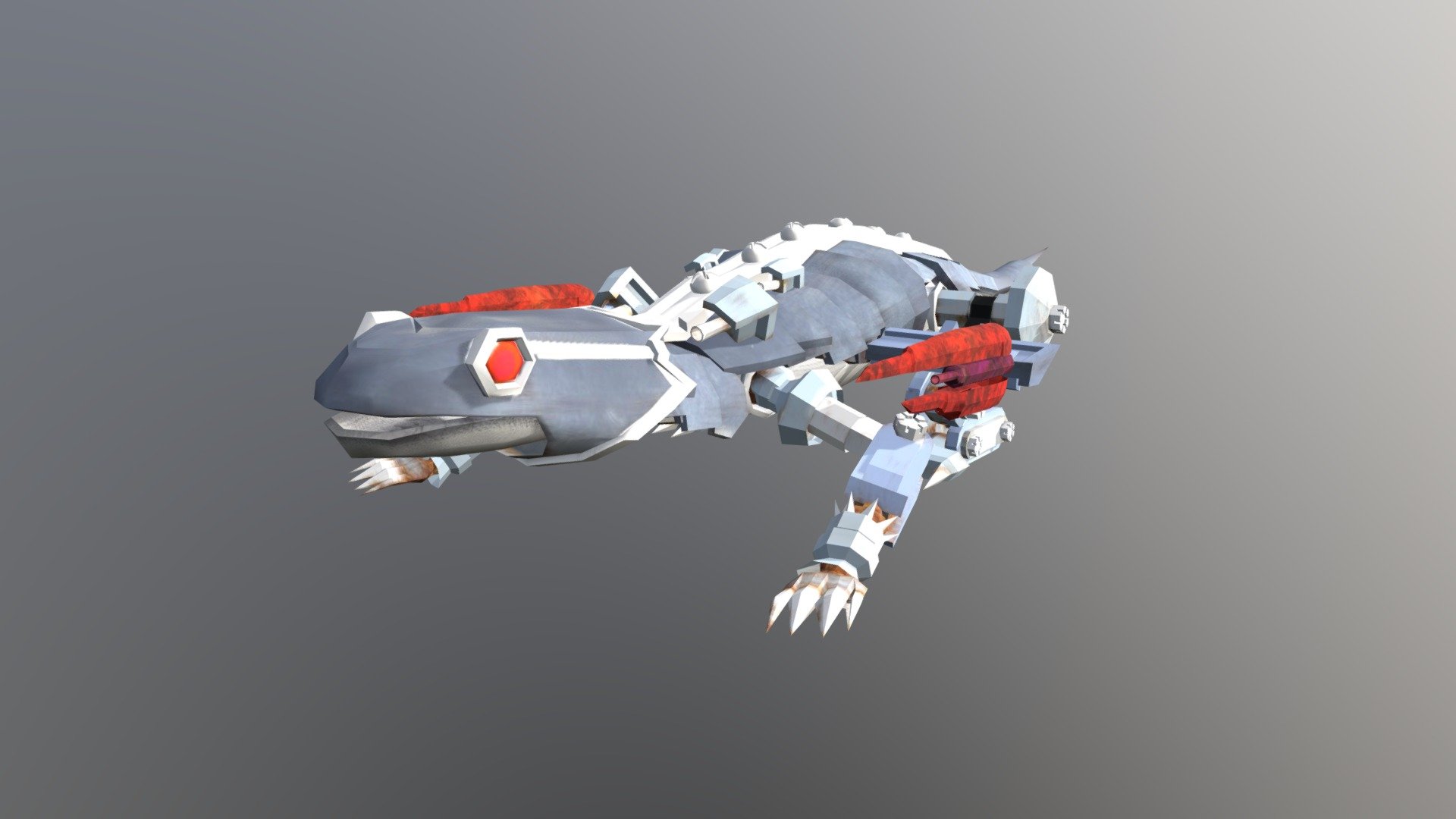 Mechage-Mech Lizard 3d model