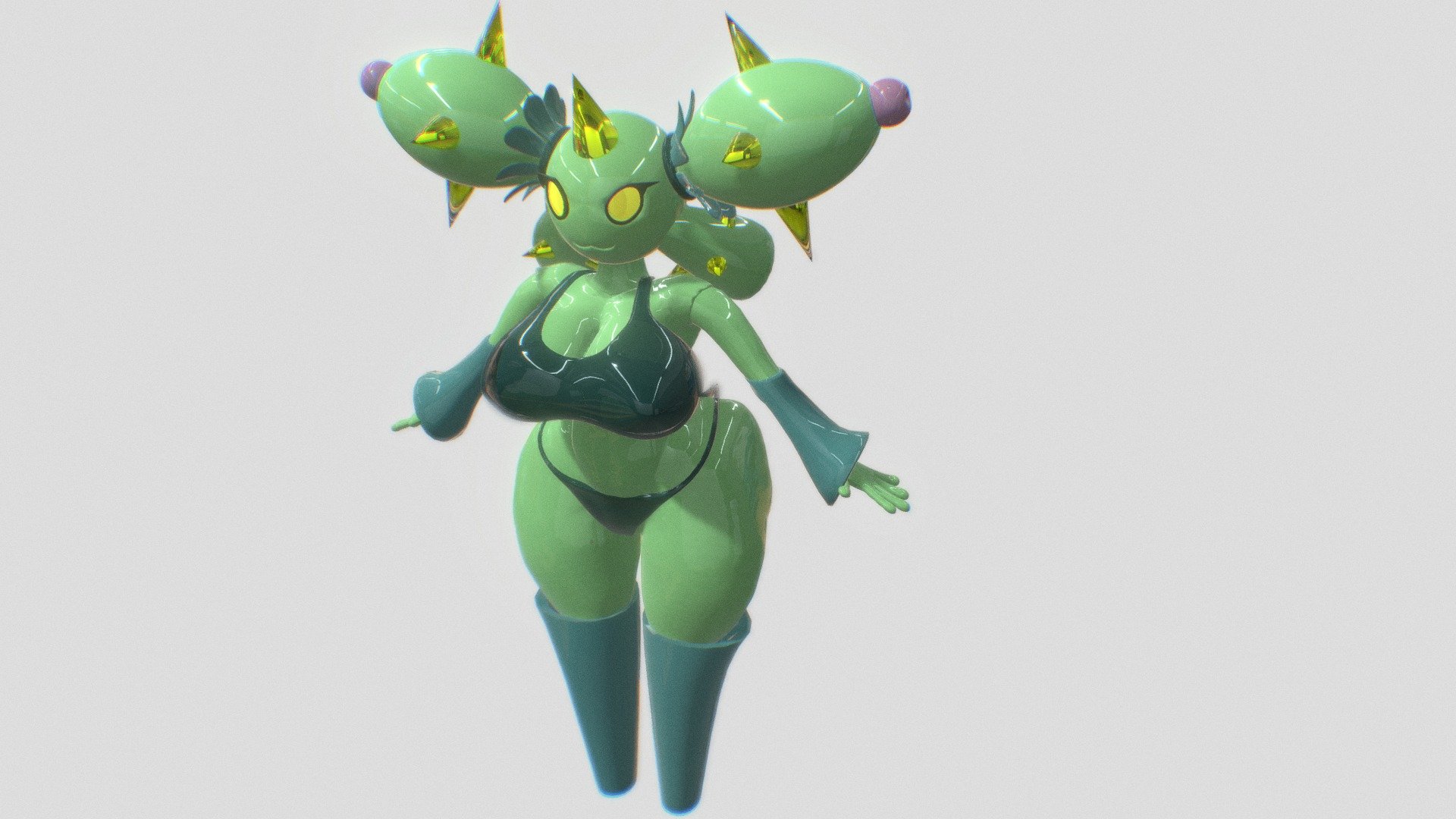 maracktus_girl 3d model