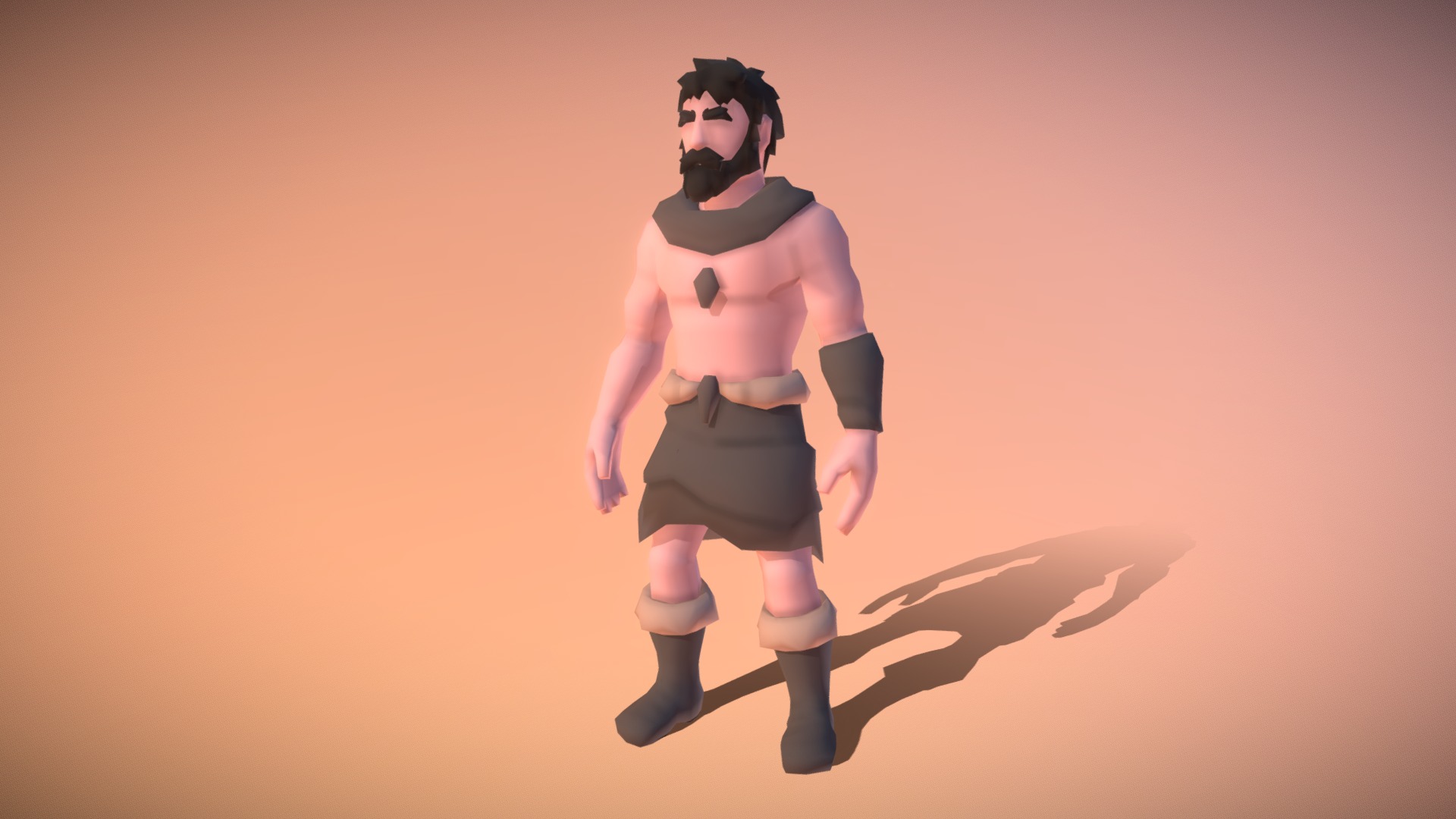 Primal human | Male 3d model