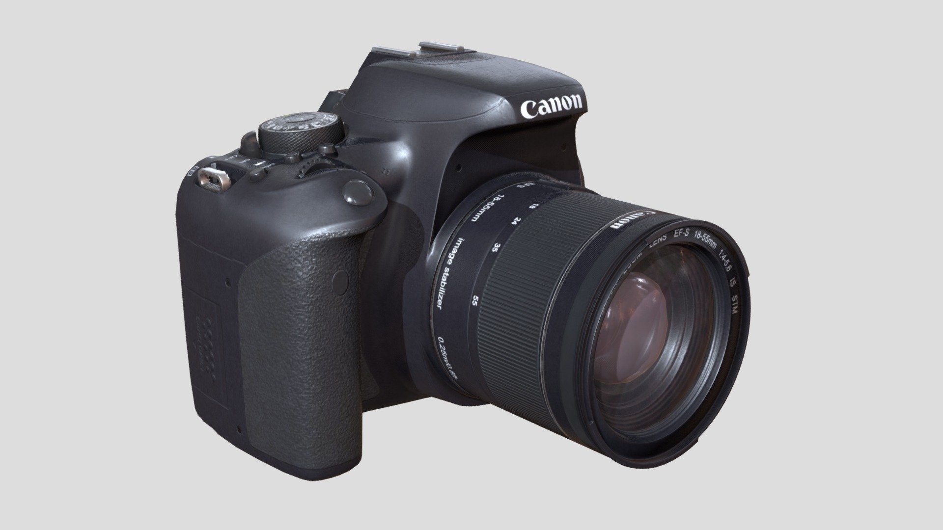 Canon T7i 800D DSLR Camera PBR 3d model