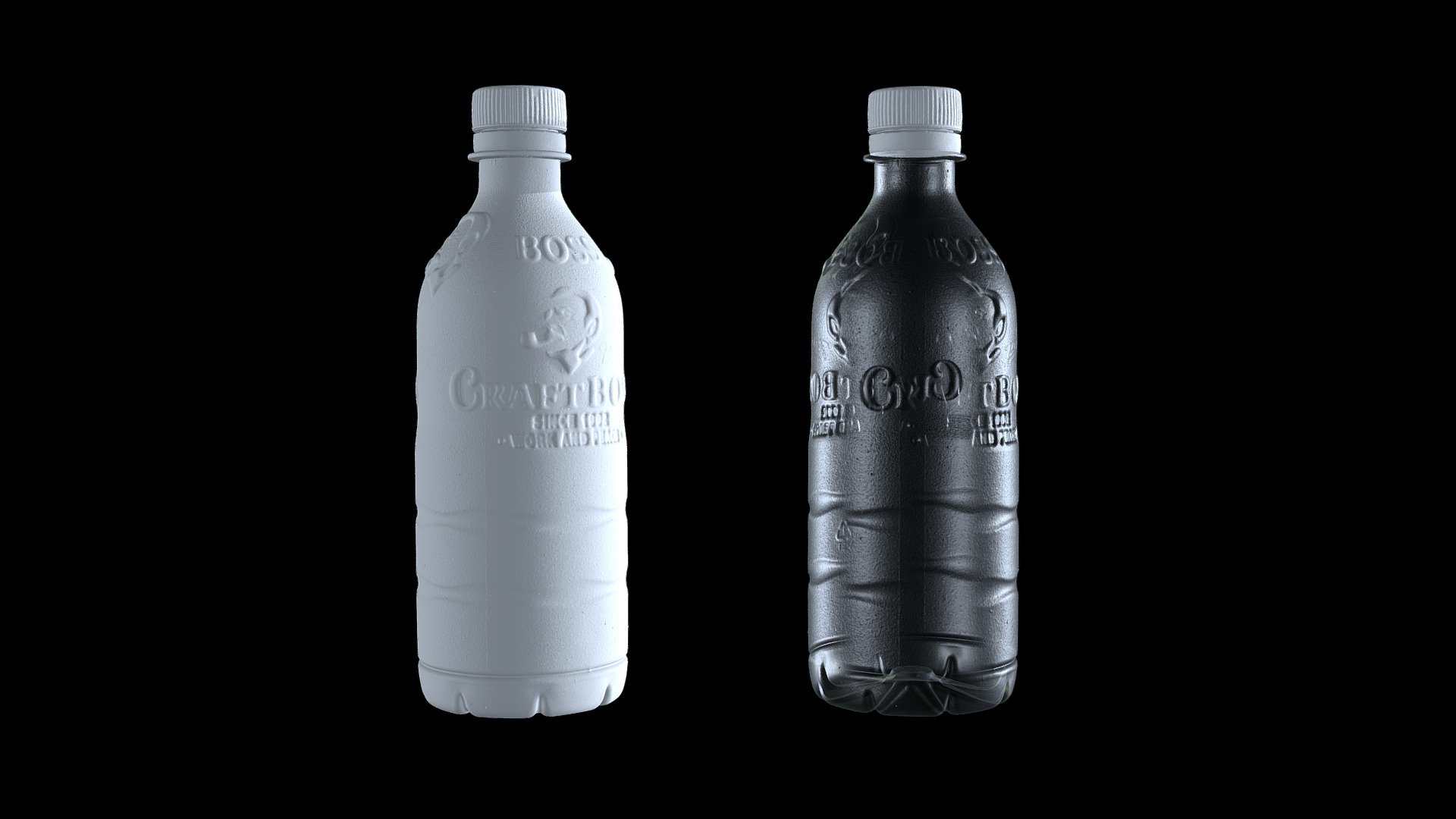 Japanese Plastic bottle 03 1M (3D scan) 3d model