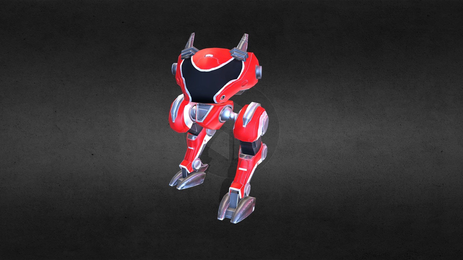 Mecha_01_idle 3d model