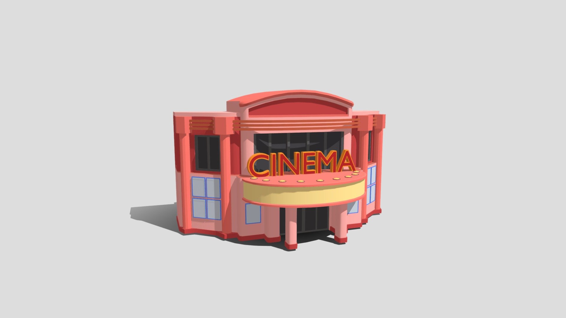 Low poly cinema 3d model