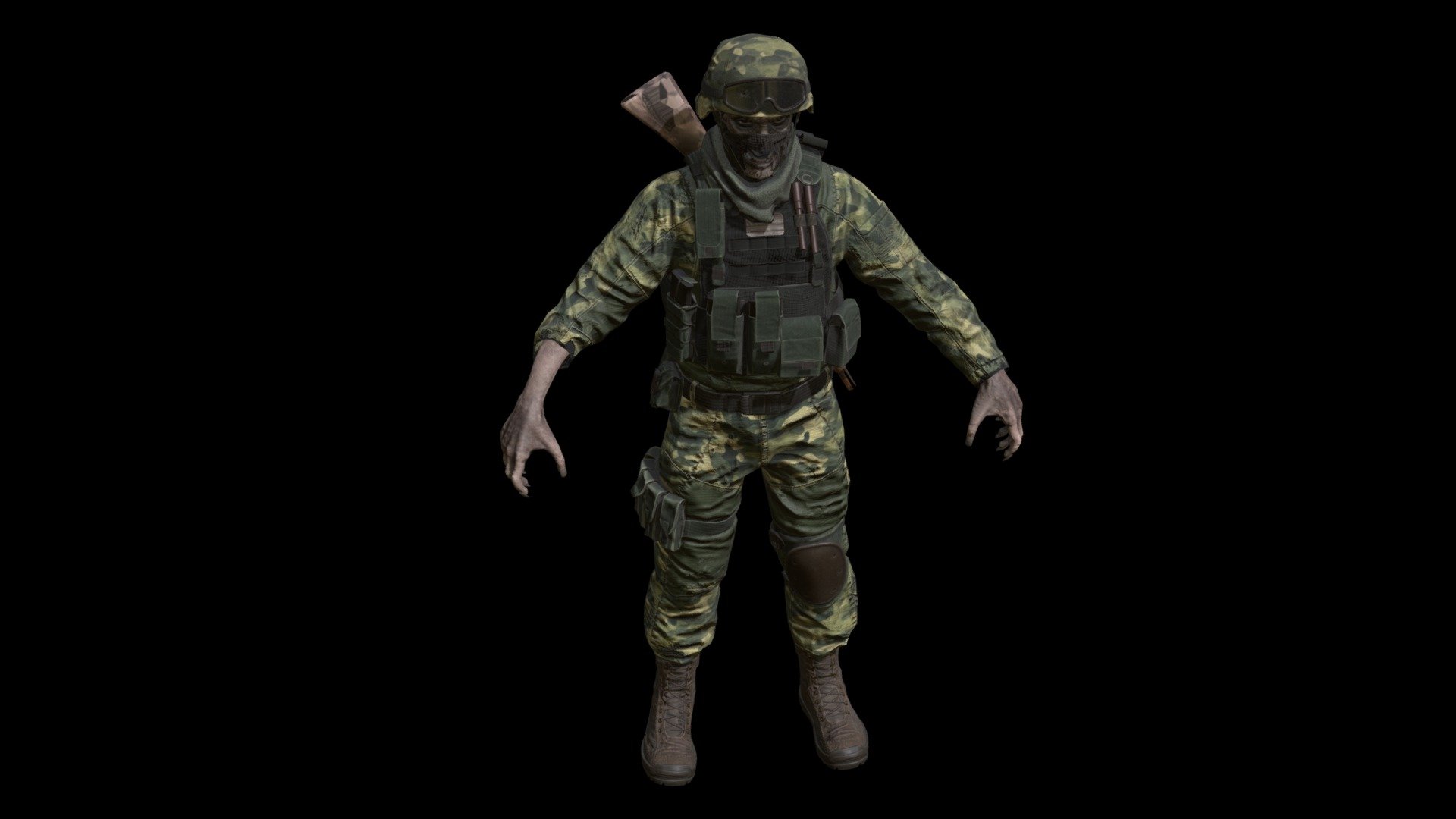 Zombie_Soldier2 3d model