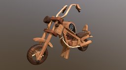 Wooden Toy Motorbike