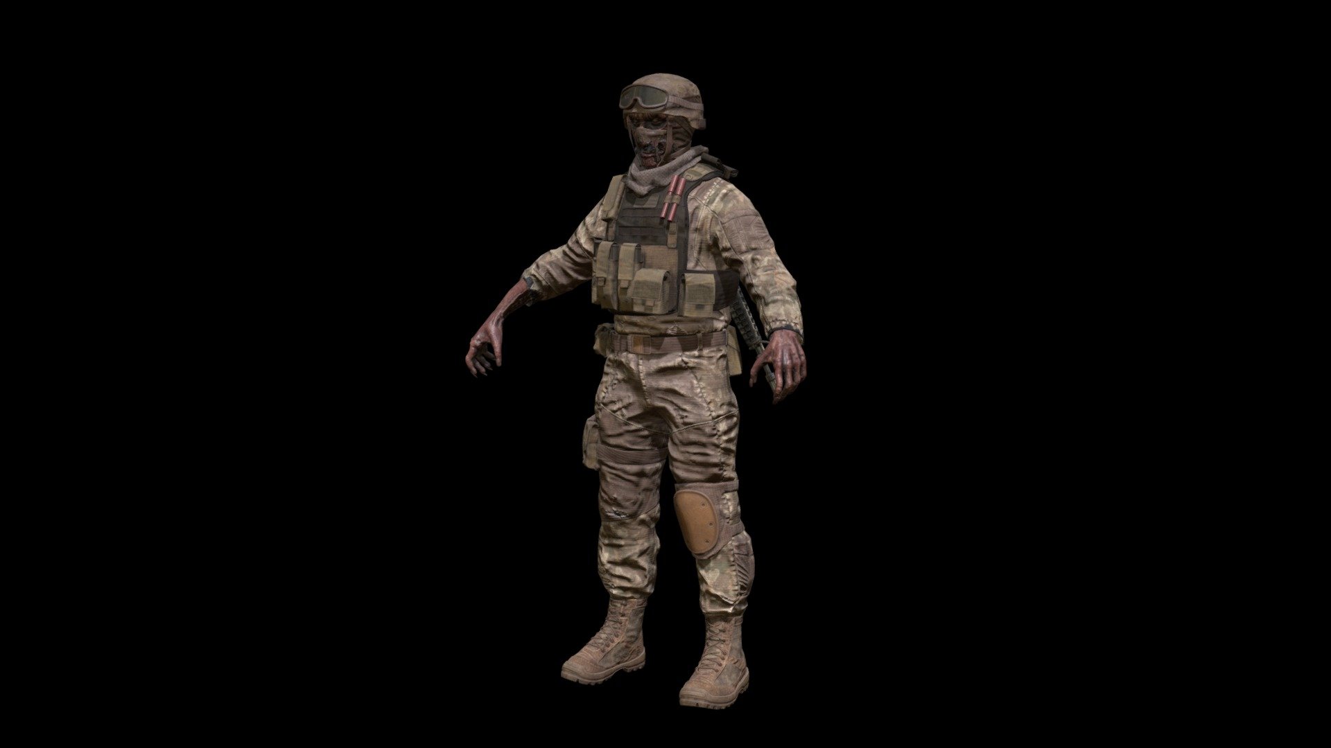 Zombie_Soldier2 3d model