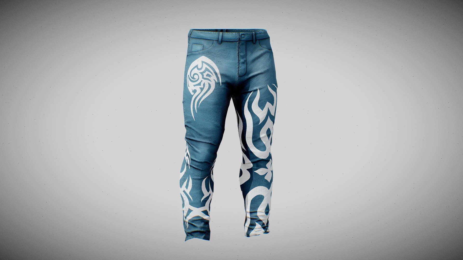 Tribal Jeans (Metahuman Ready) 3d model