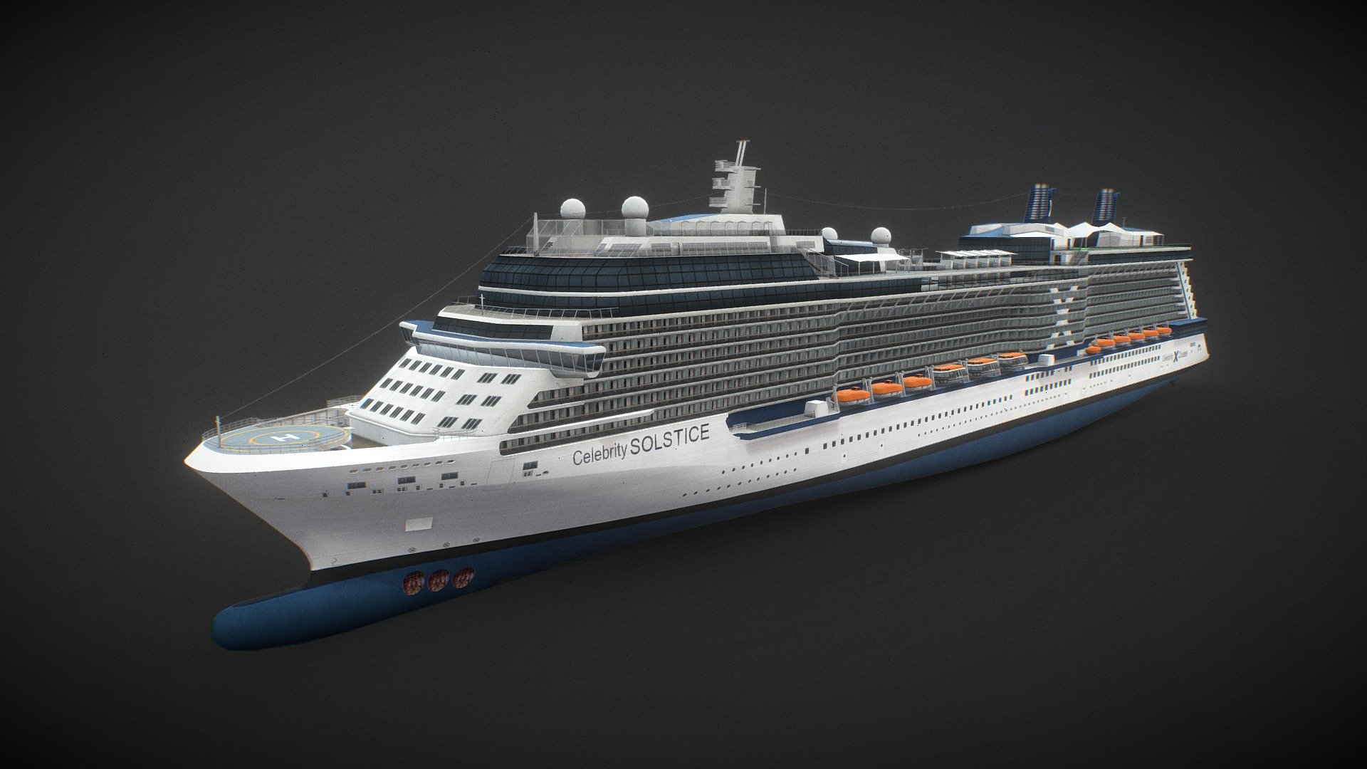 Cruise Ship Soltice 3d model