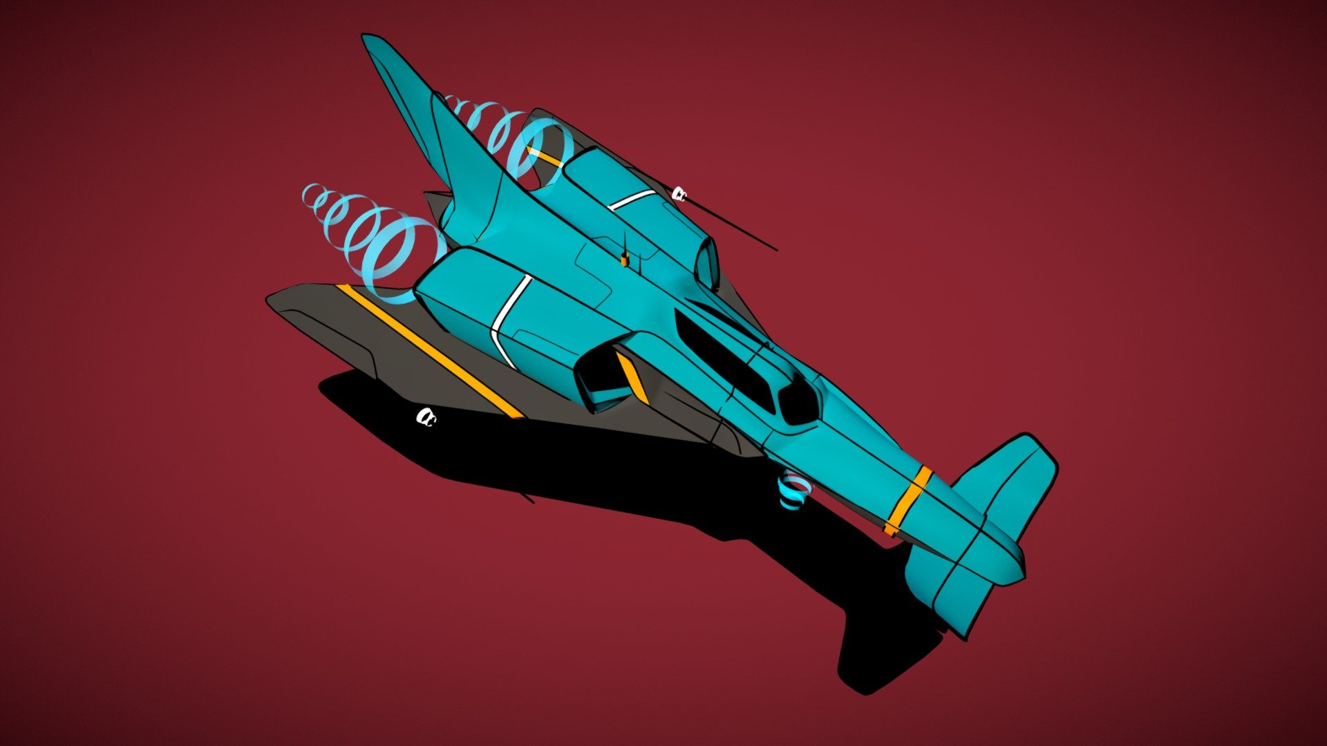 SpaceShip RaceShip!!! 3d model