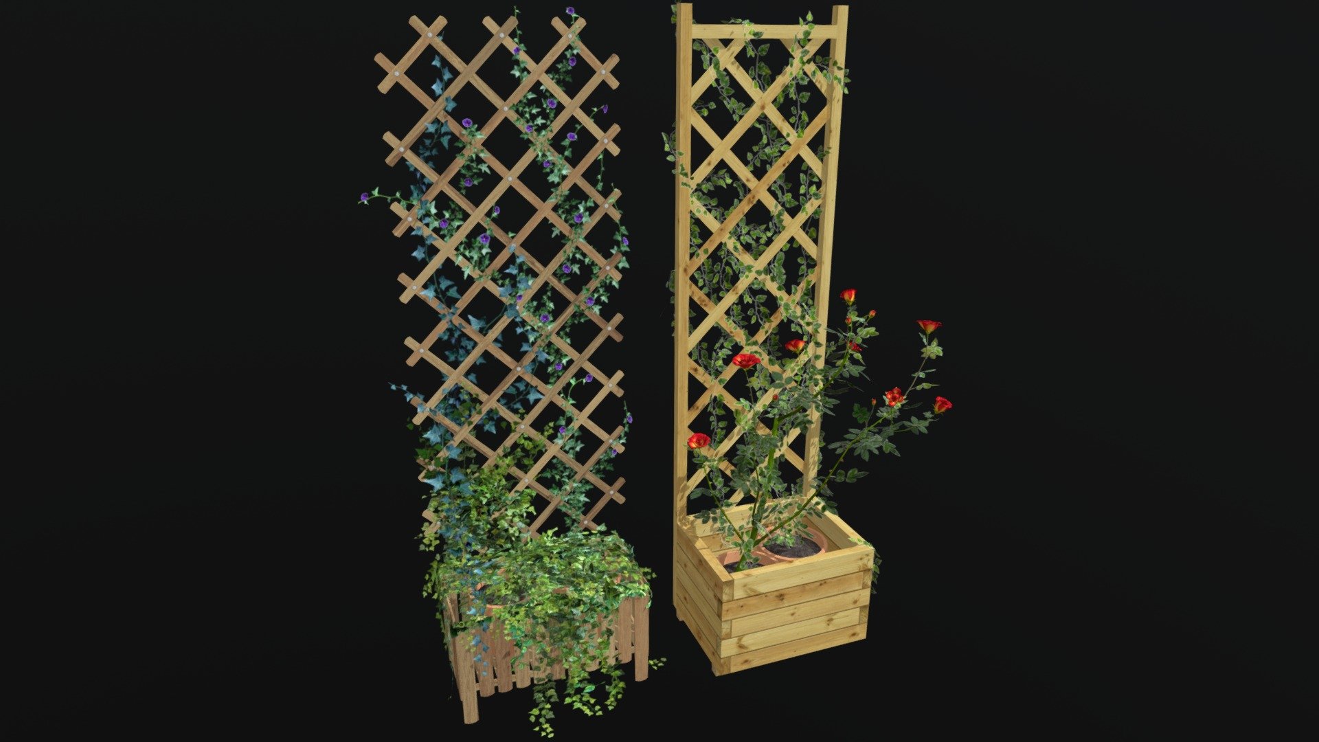 Ivy Trellis 3d model