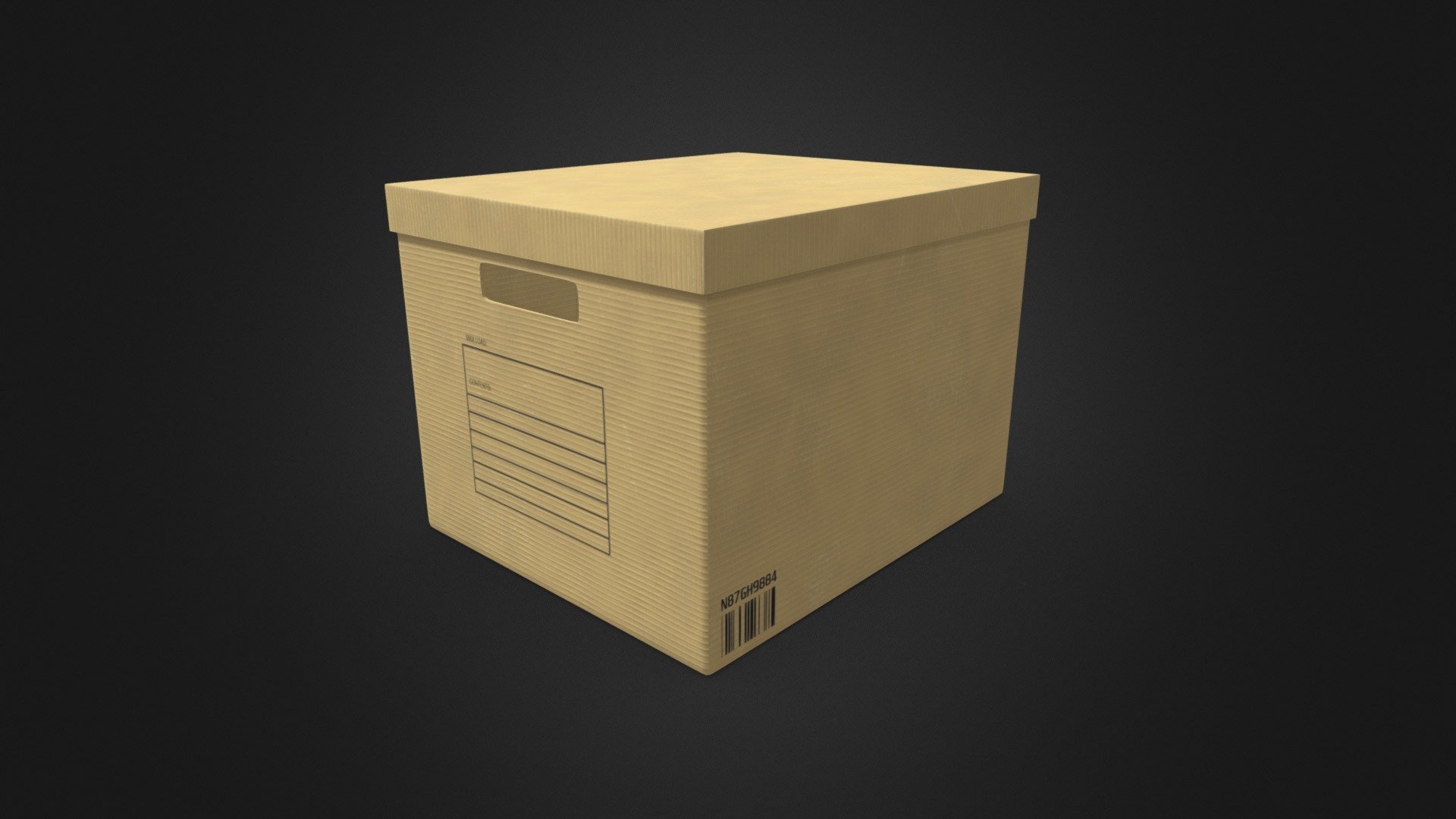 Cardbox 3d model