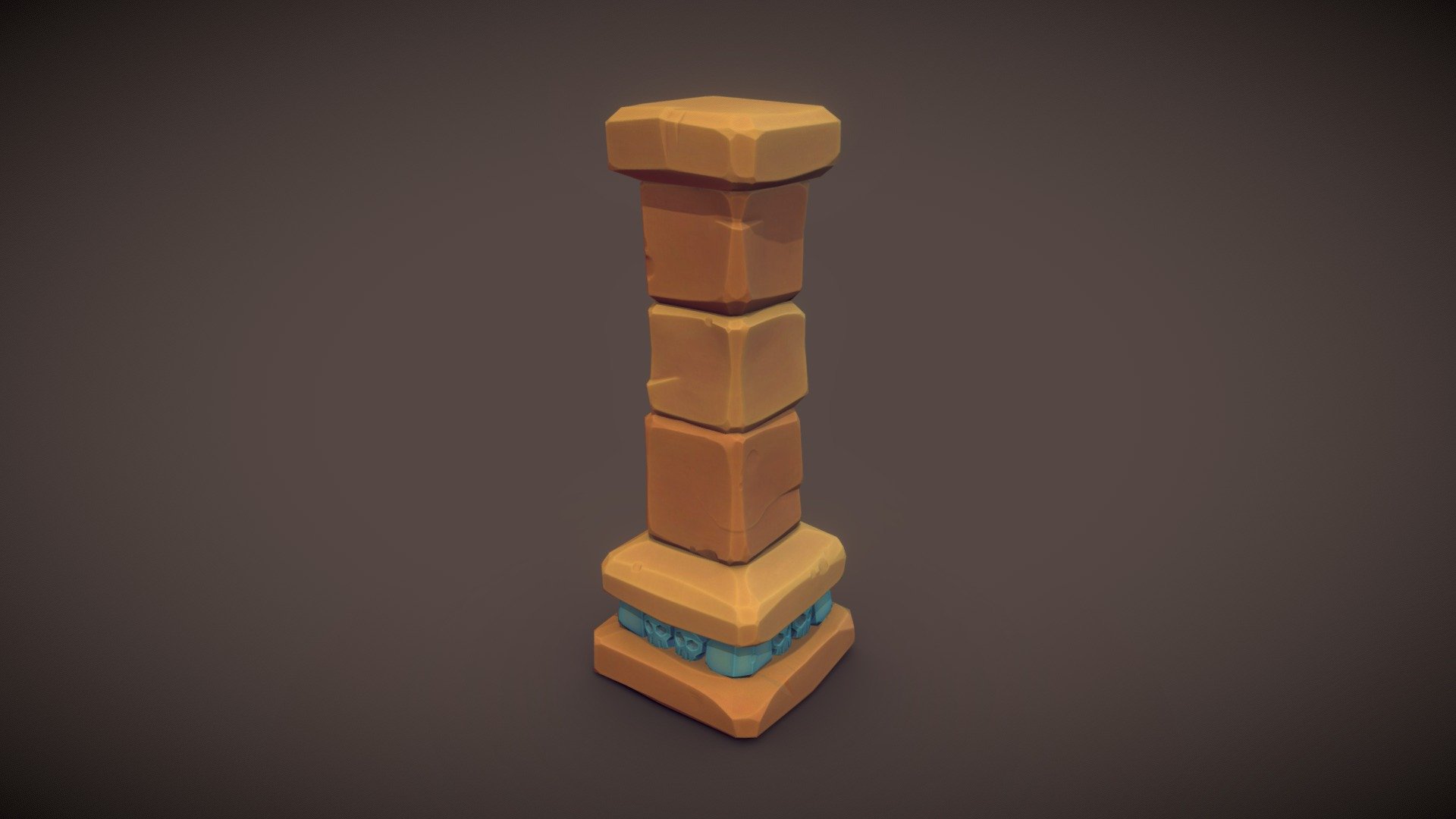 PBR Pillar Test 3d model