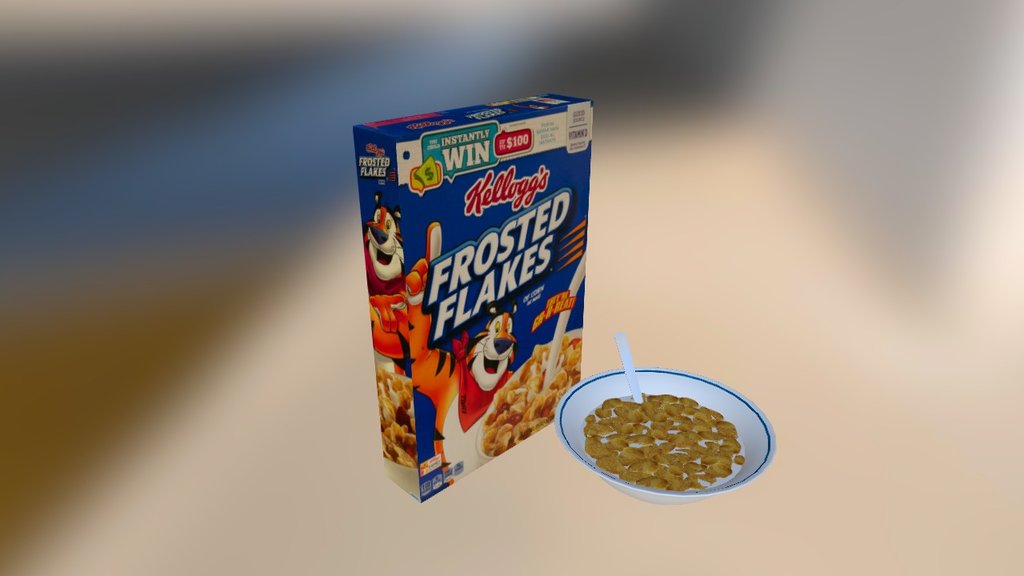 Frosted Flakes Cereal 3d model