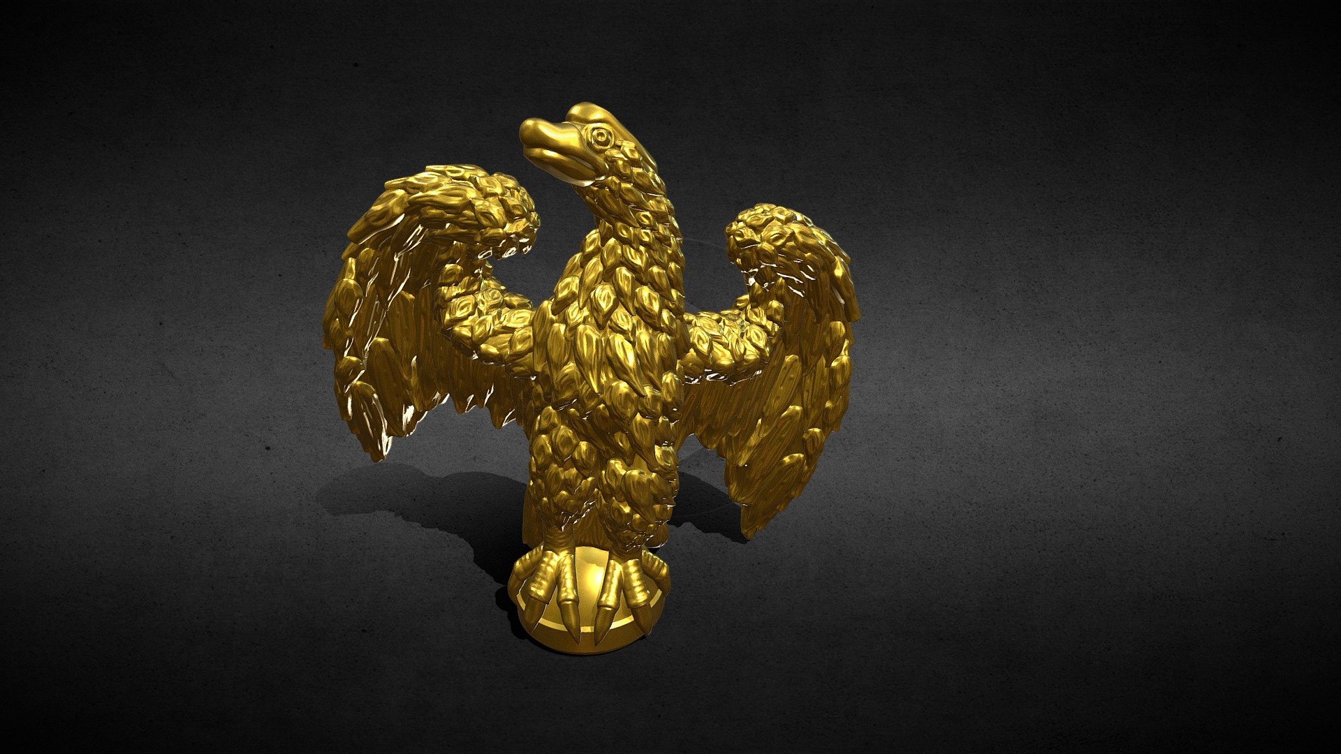 Eagle Sculpture 3d model