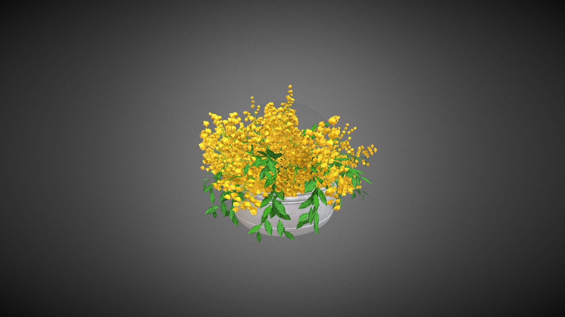 PadaukBlooms_SilverBowl 3d model