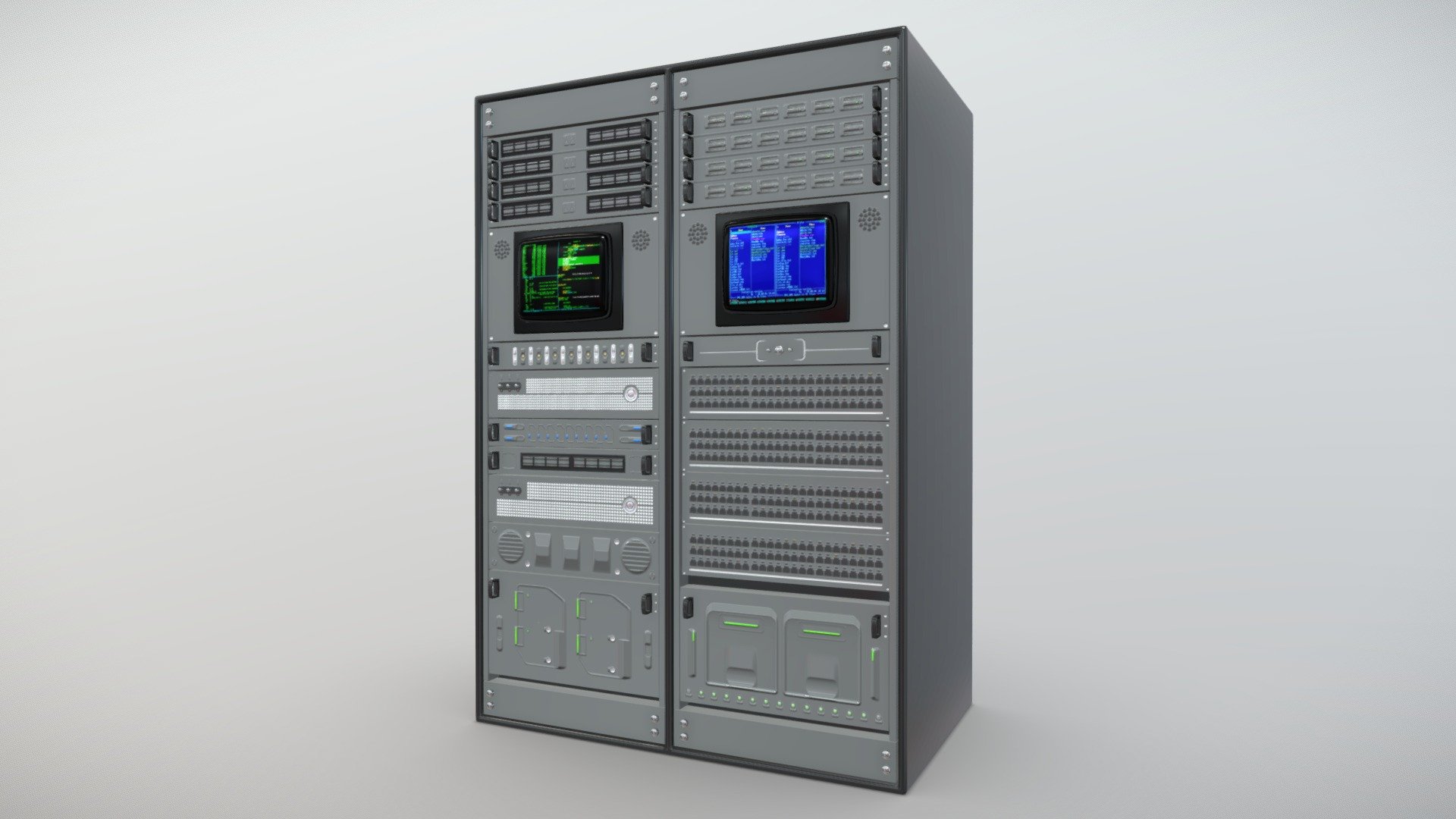 Server Rack (High Quality) 3d model