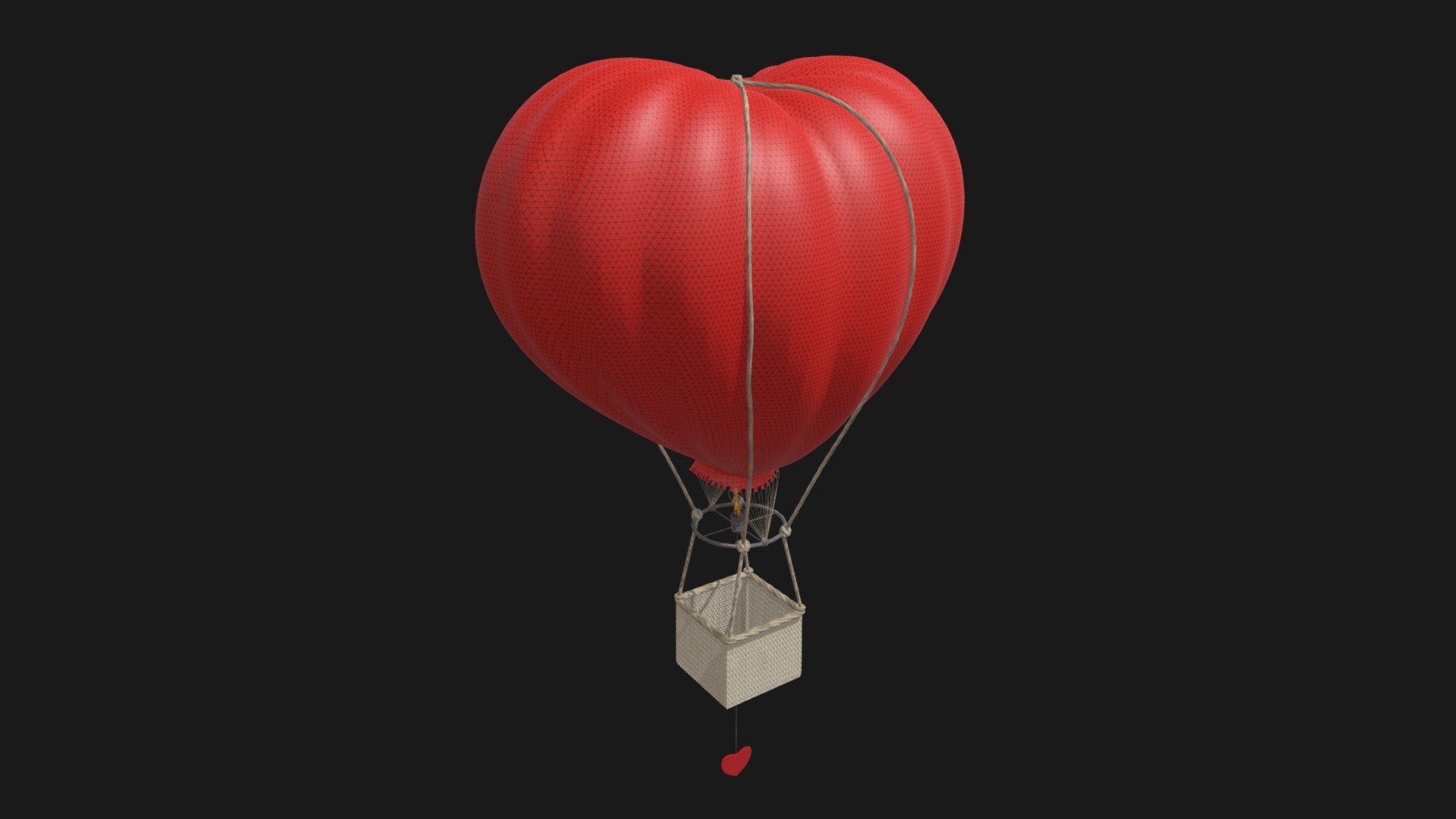 Heart Hot Air 3d model