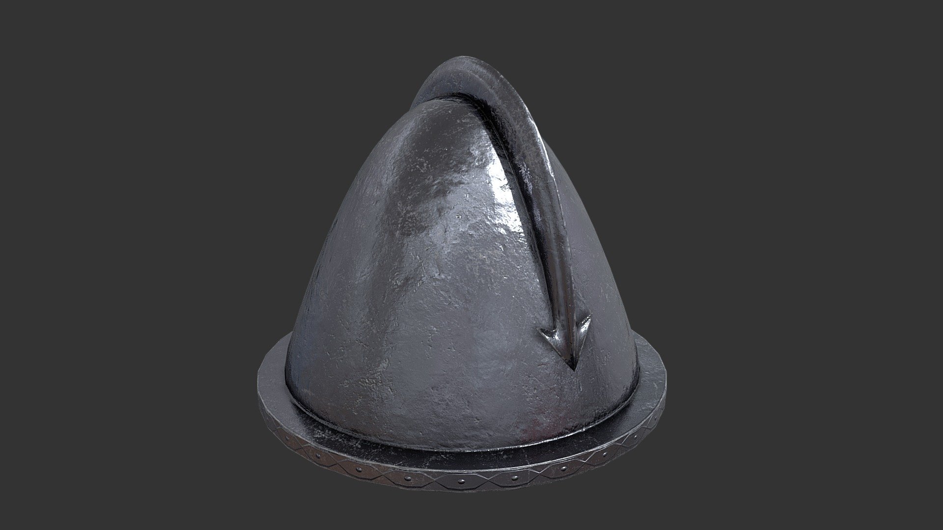 Realistic Knight Helmet 3d model