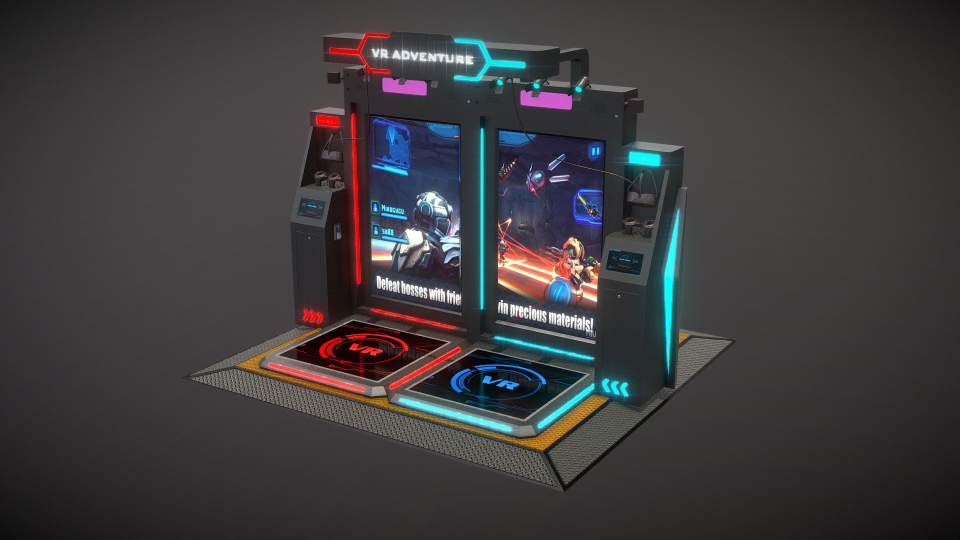 VR ADVENTURE Game Station 3d model