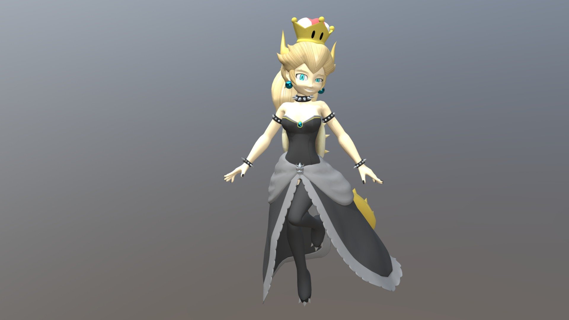 Bowsette 3d model