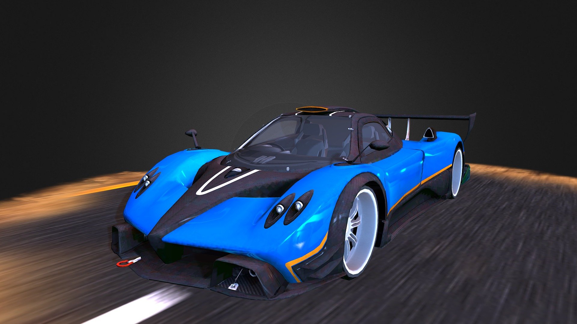 Pagani Zonda R 3d model