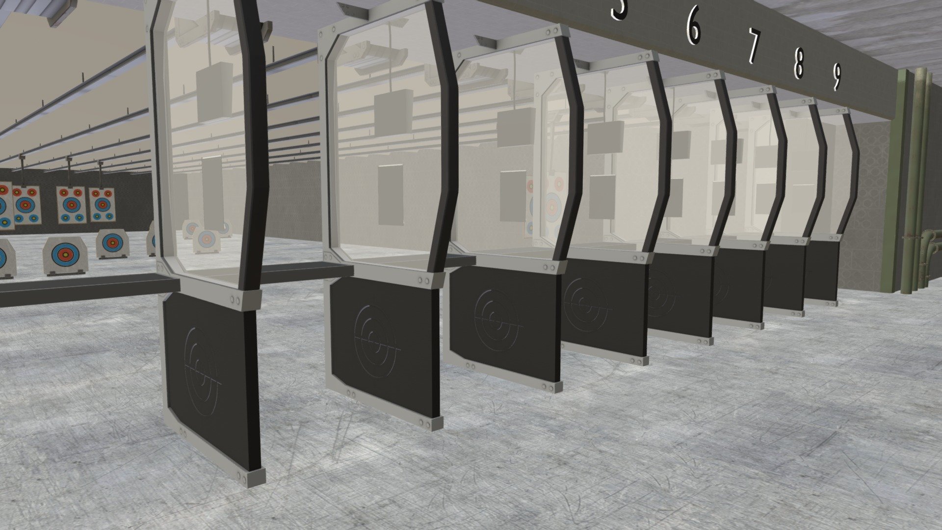 Shooting Range 3d model