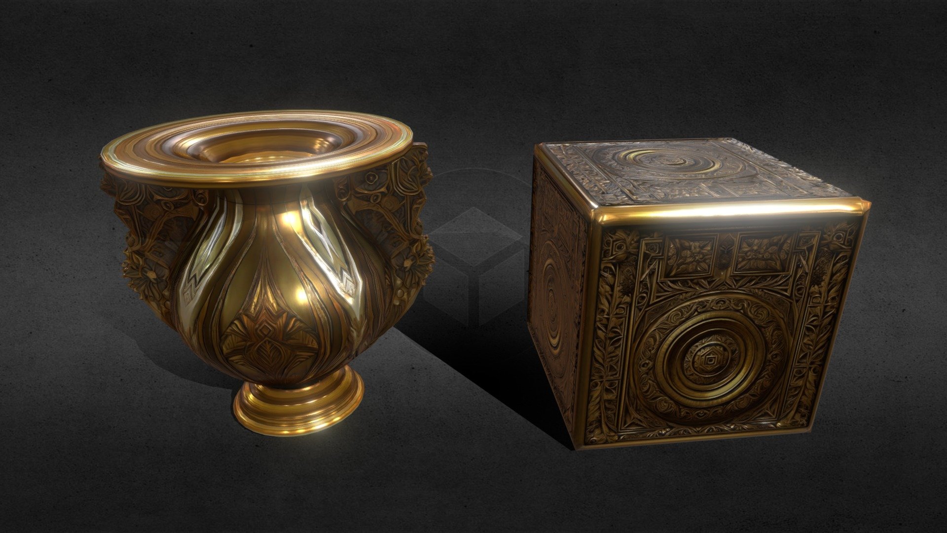 Ancient fantasy relics 3d model