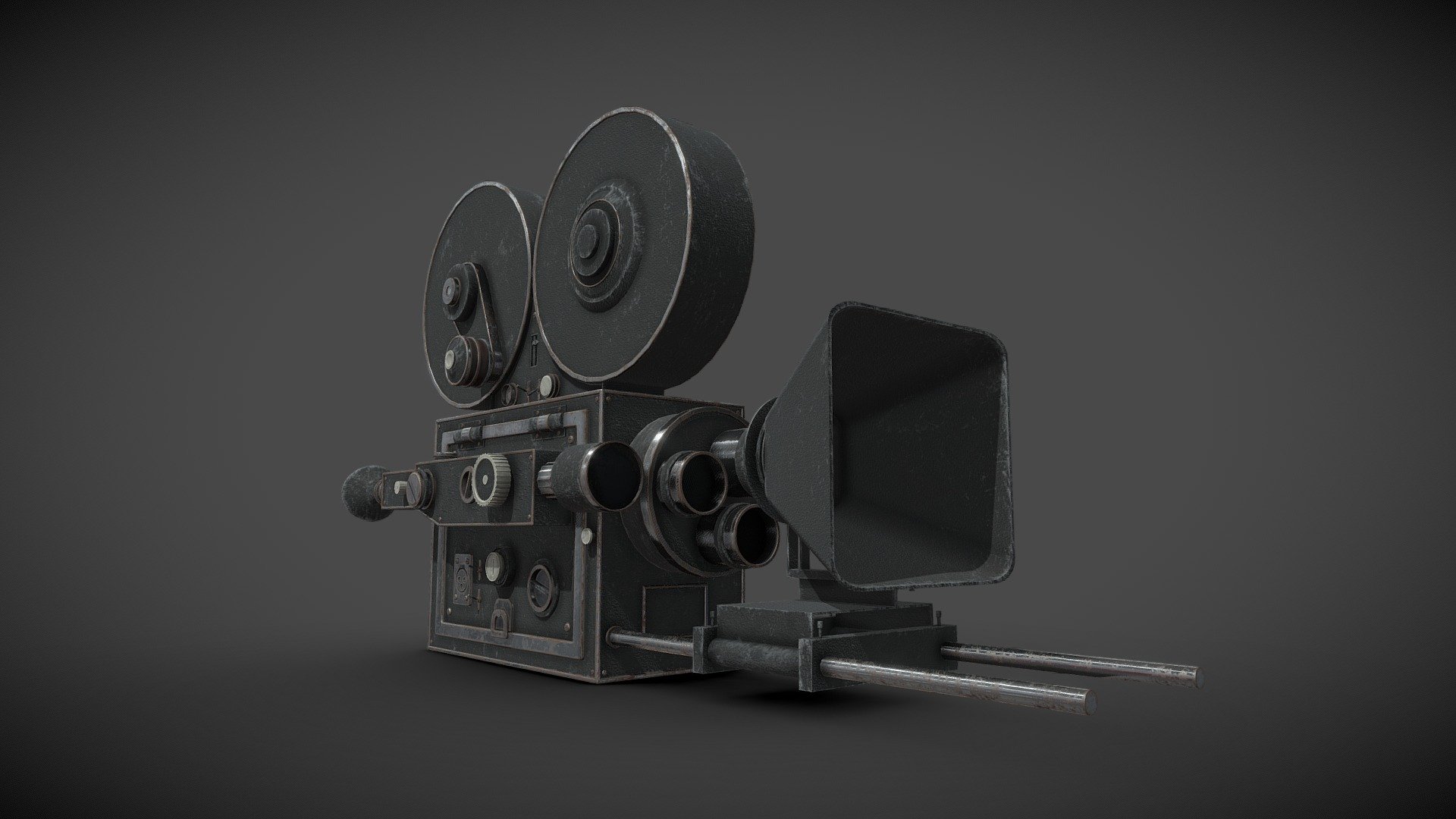 1930s Movie Camera 3d model