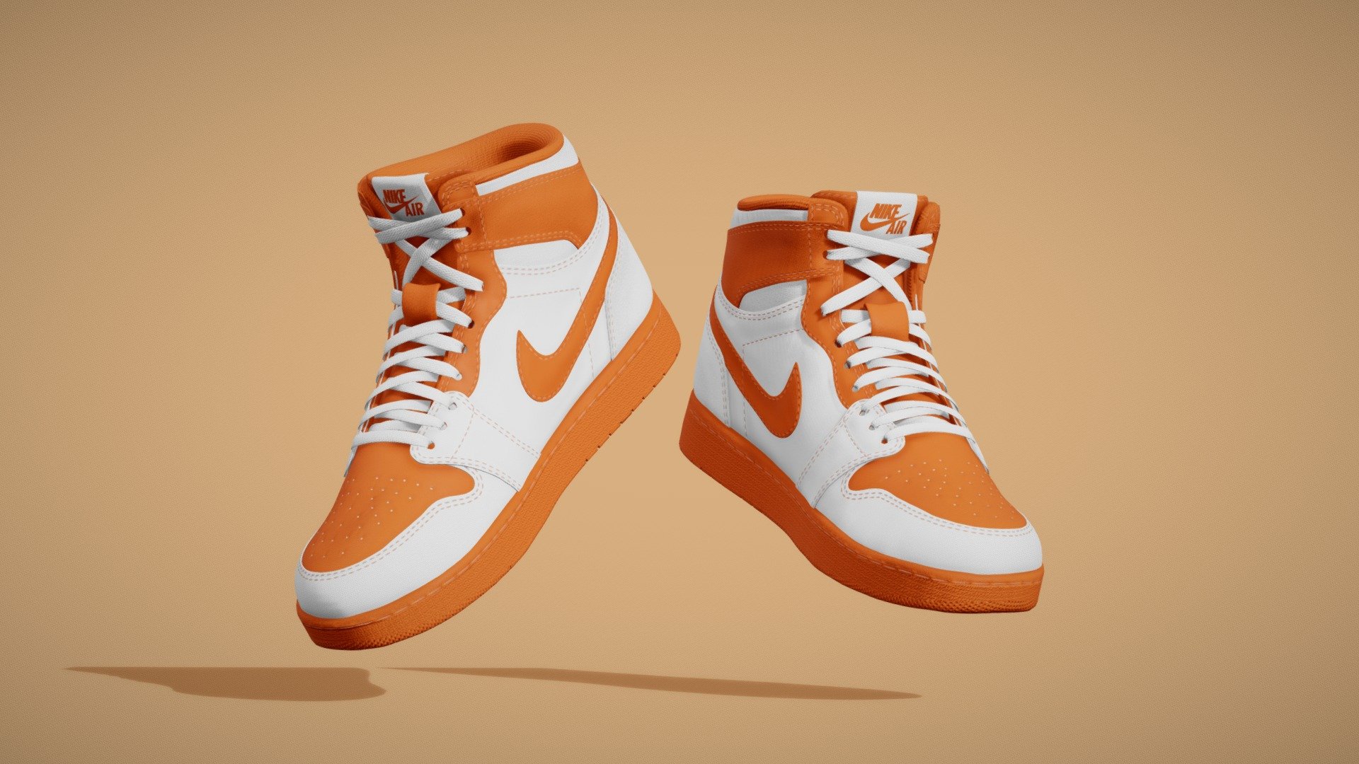 Air Jordan Nike shoes 3d model