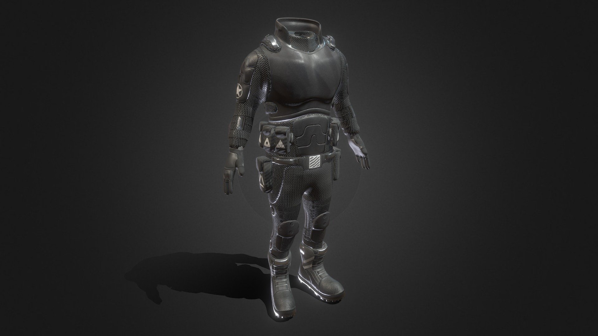 Rzyas Military Suit 3d model