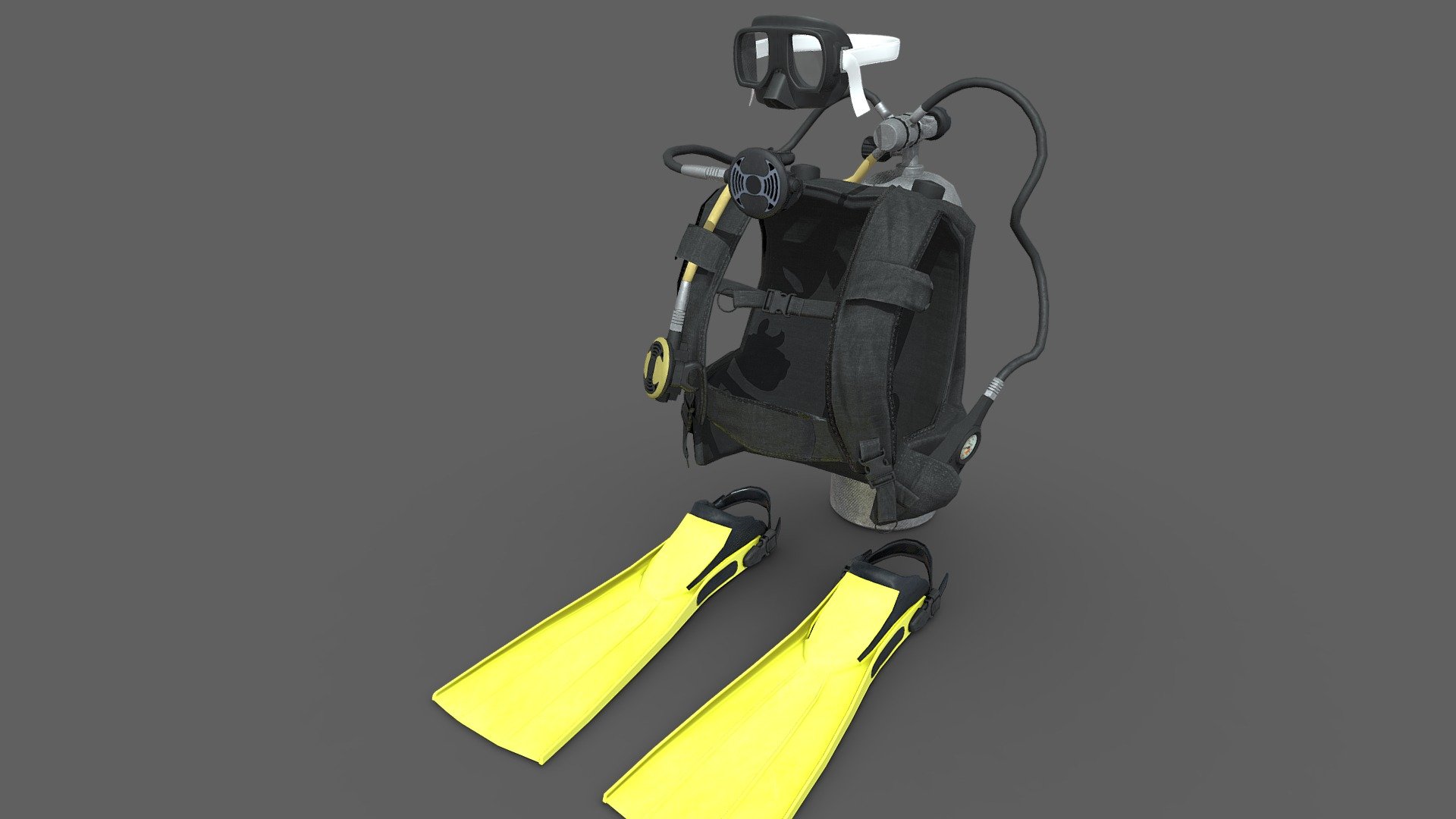 DIVING EQUIPMENT 3d model