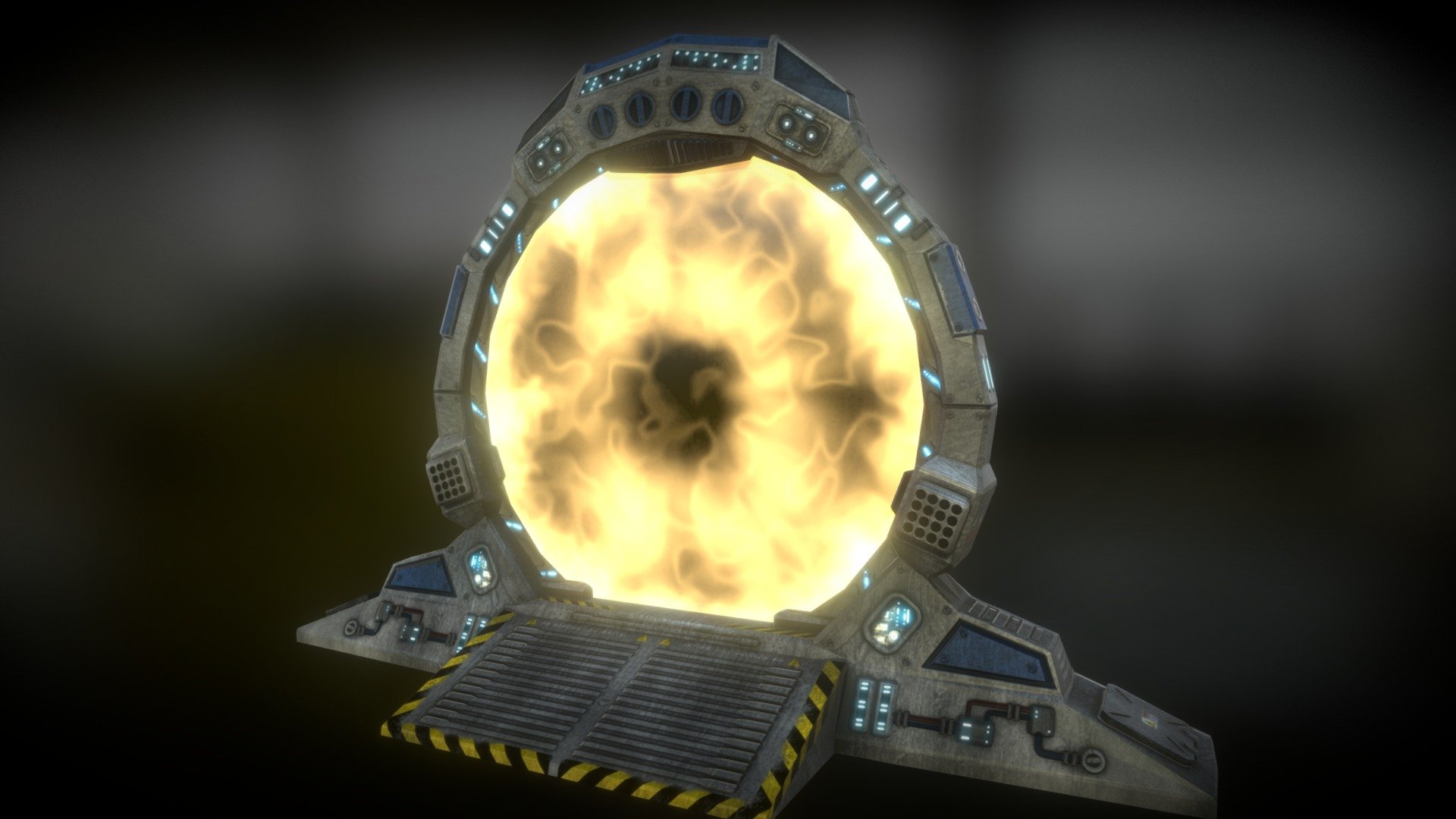 Portal Sci-Fi 3d model