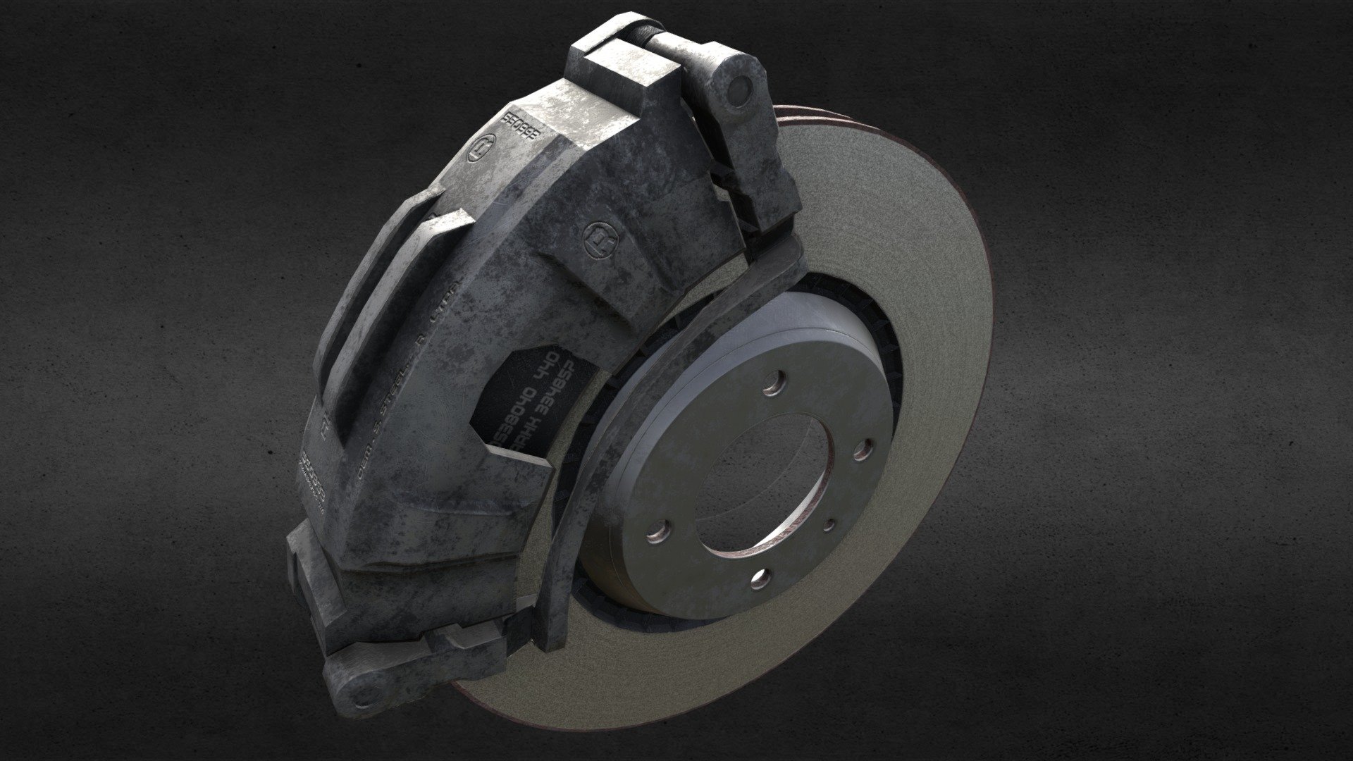 Brake Disk and Caliper 3d model