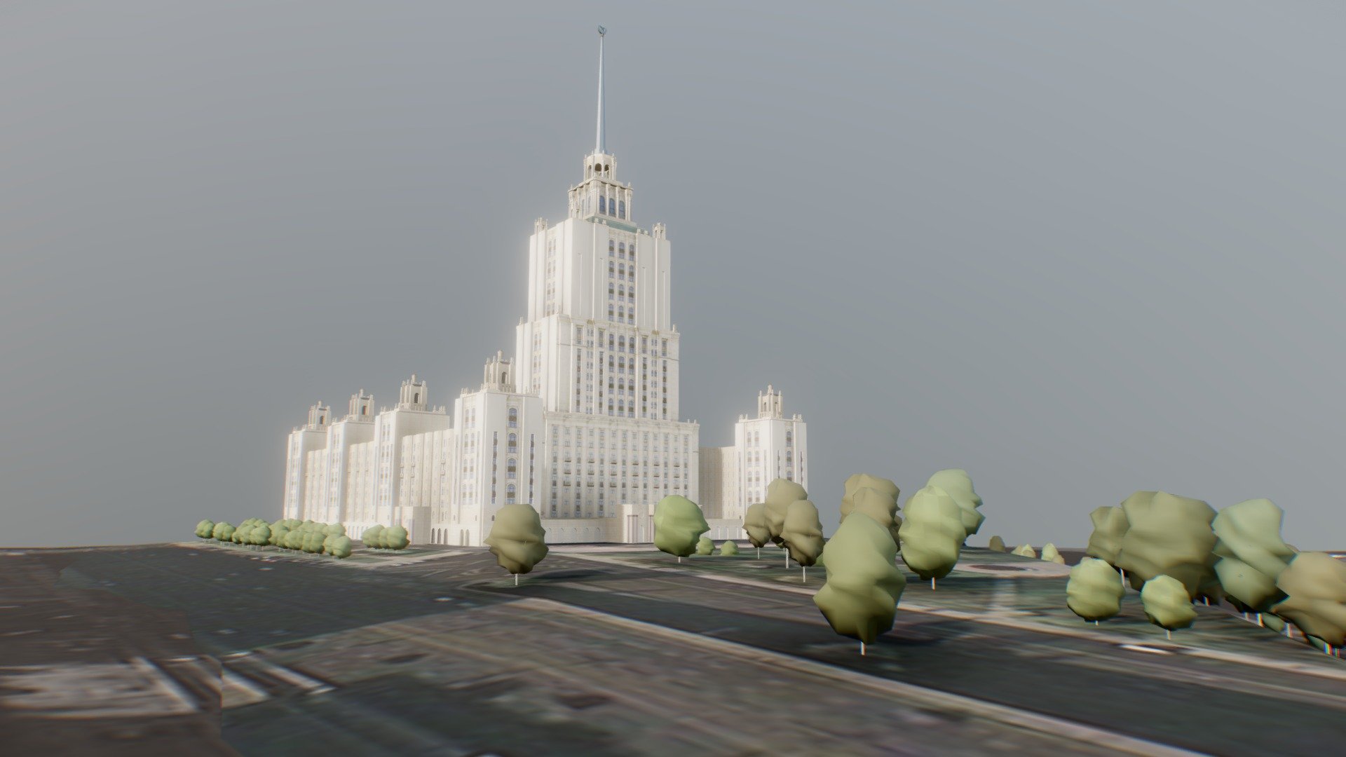 hotel Ukraine 3d model