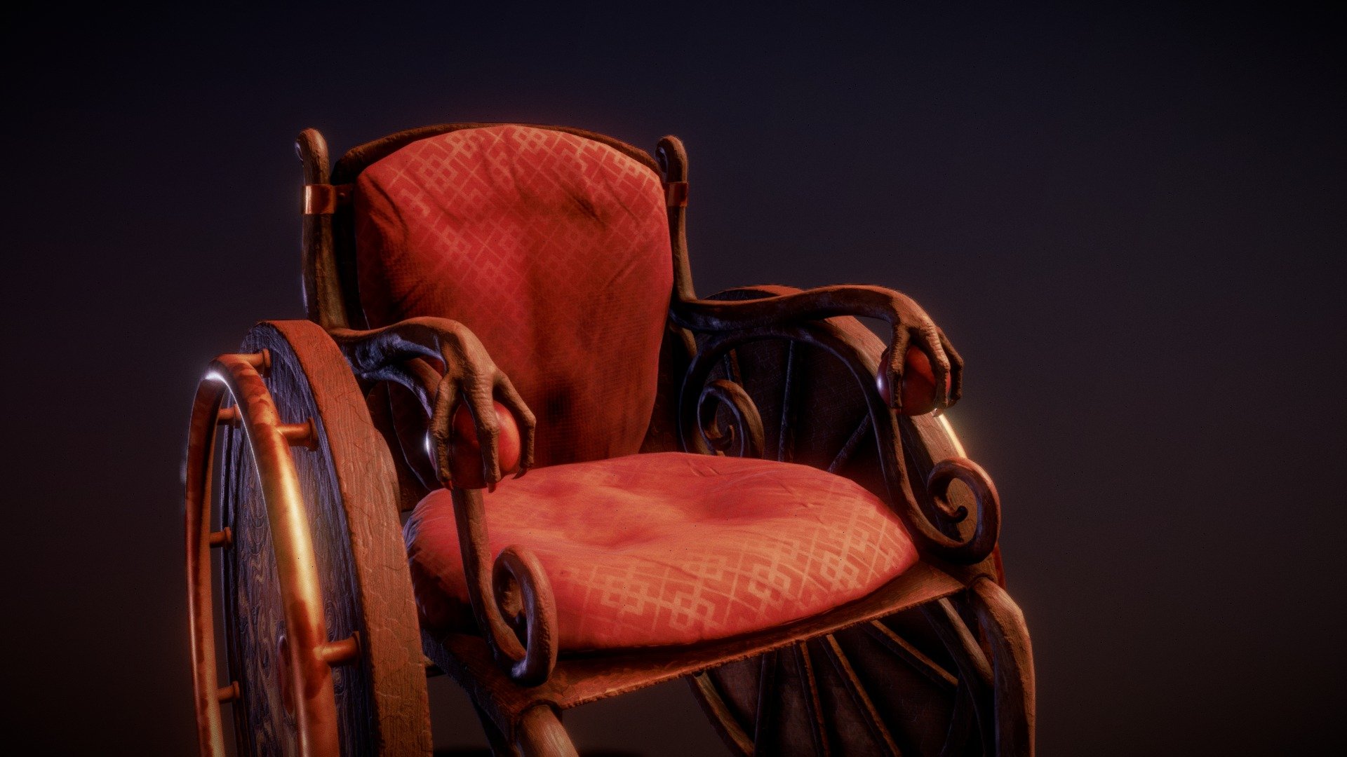 Halcyons WheelChair 3d model