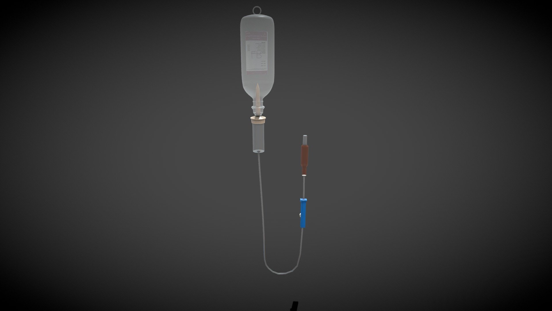 glucose bottle 3d model