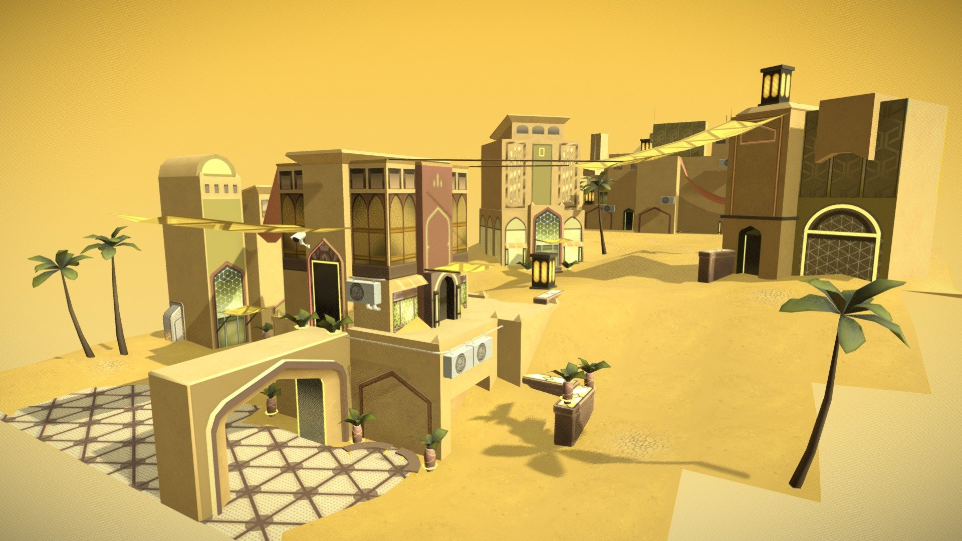 Sand City 3d model