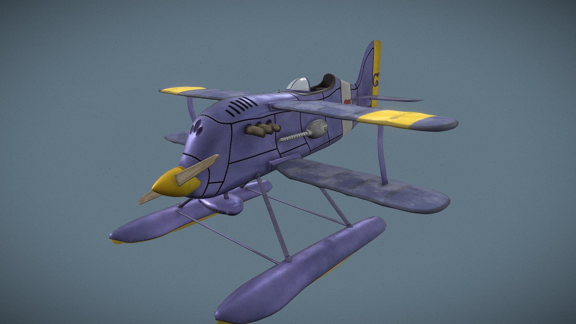 Porco Rosso: Curtiss R3C-0 3d model