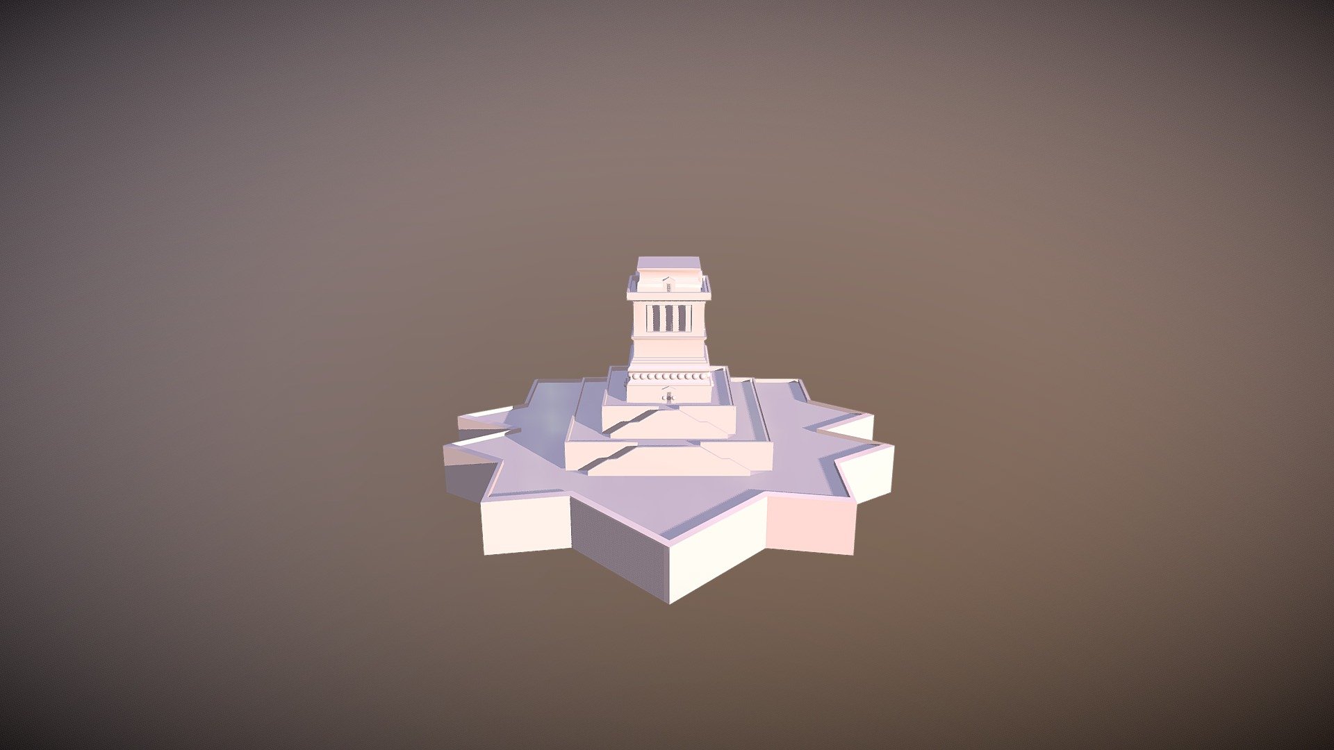 Statue Of Liberty Base 3d model