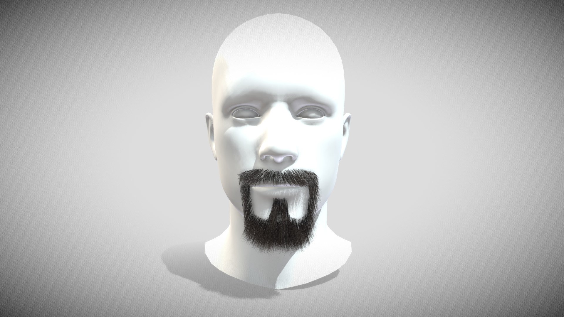 Padlock Beard Bussines Man 3d model