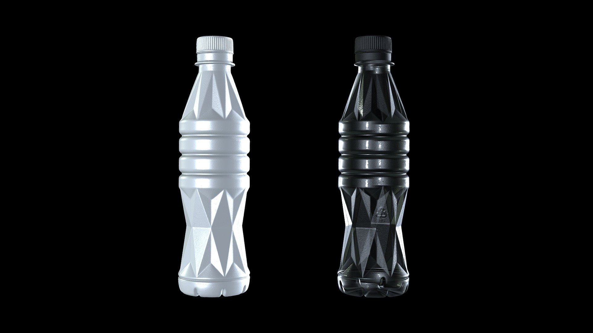 Japanese Plastic bottle 02 1M (3D scan) 3d model