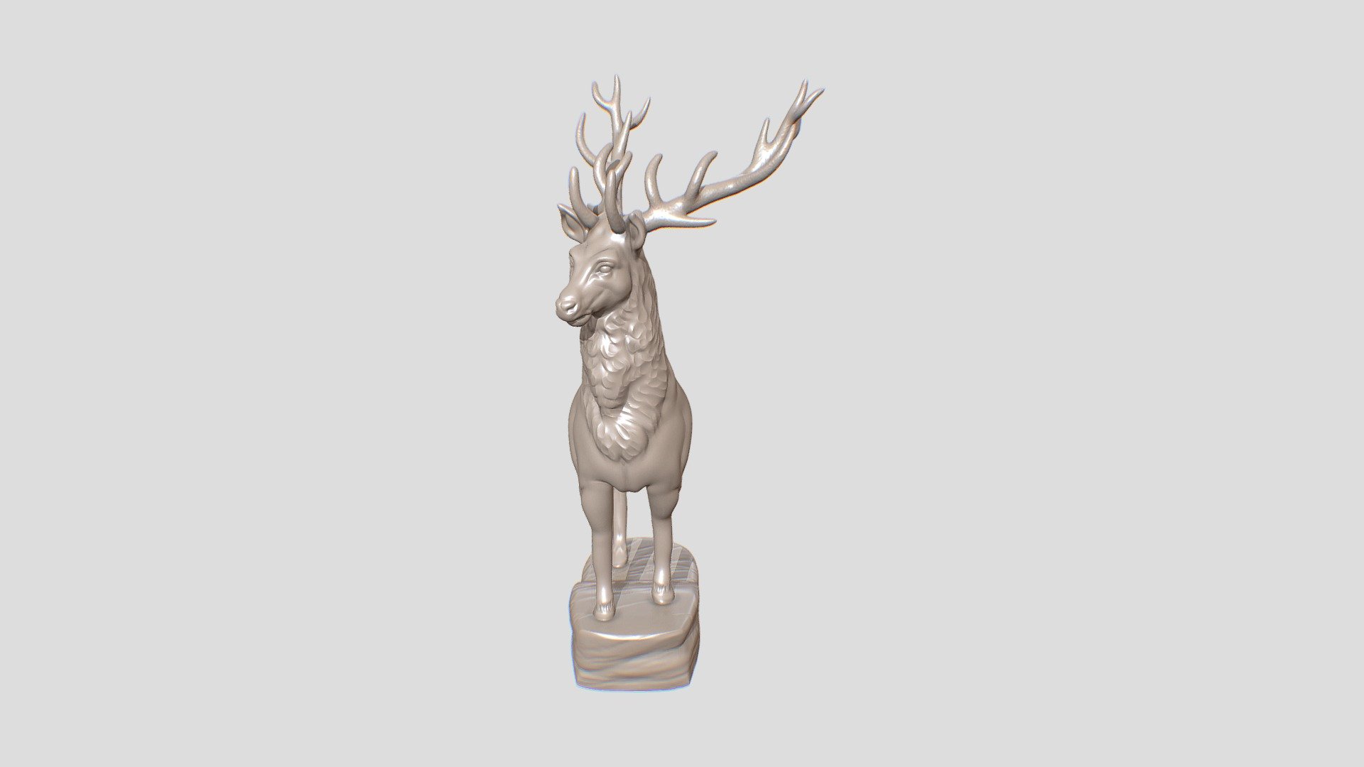 Checkman deer 3d model