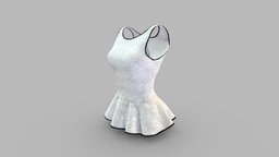 Female Sleevless Peplum Top