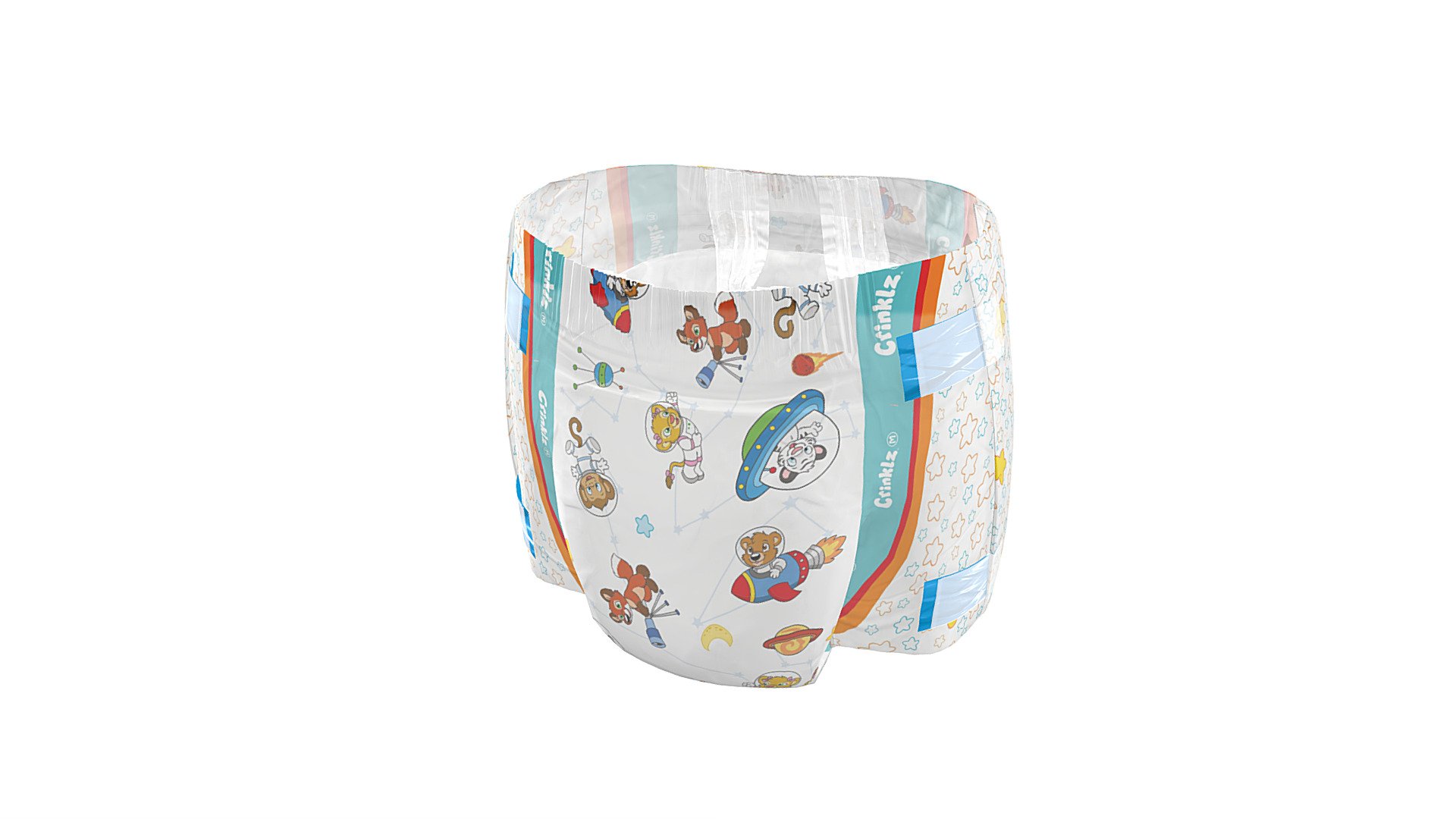 Crinklz Astronaut Diaper 3d model