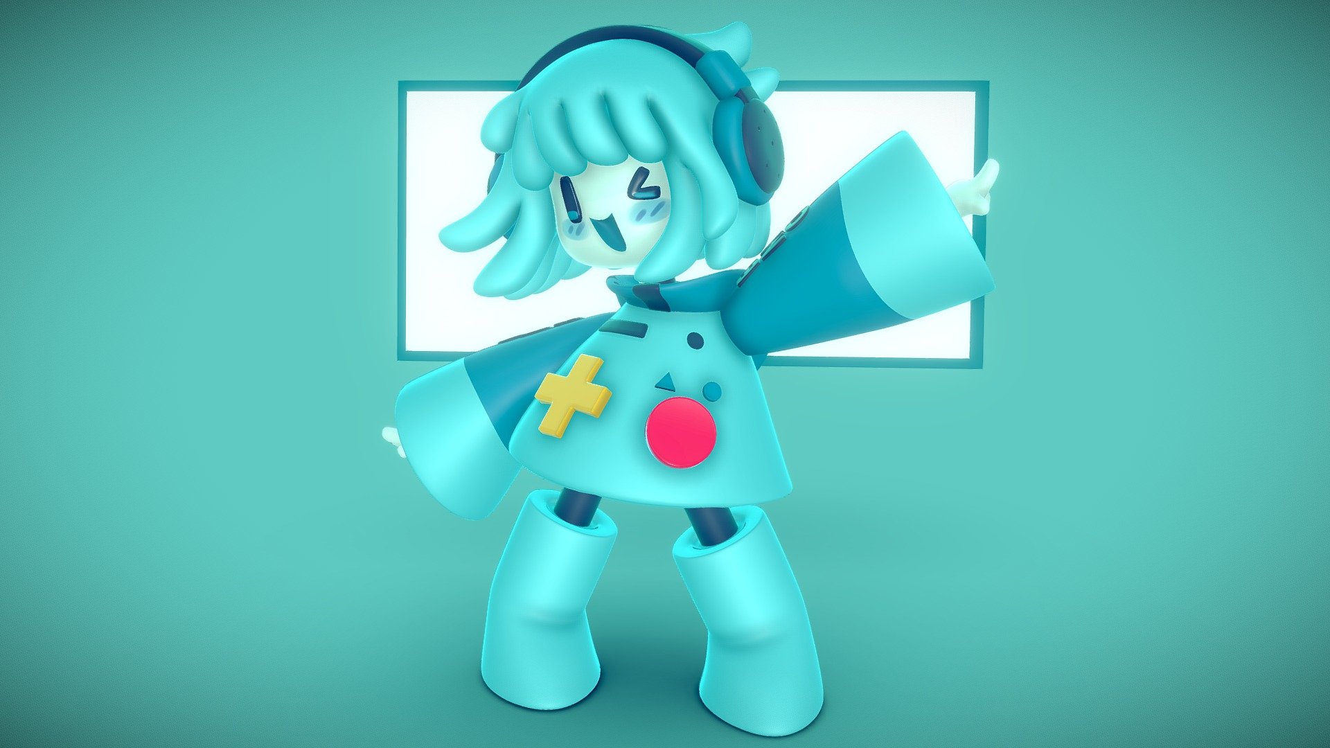 BMO from adventure time Dazzens Redesign 3d model