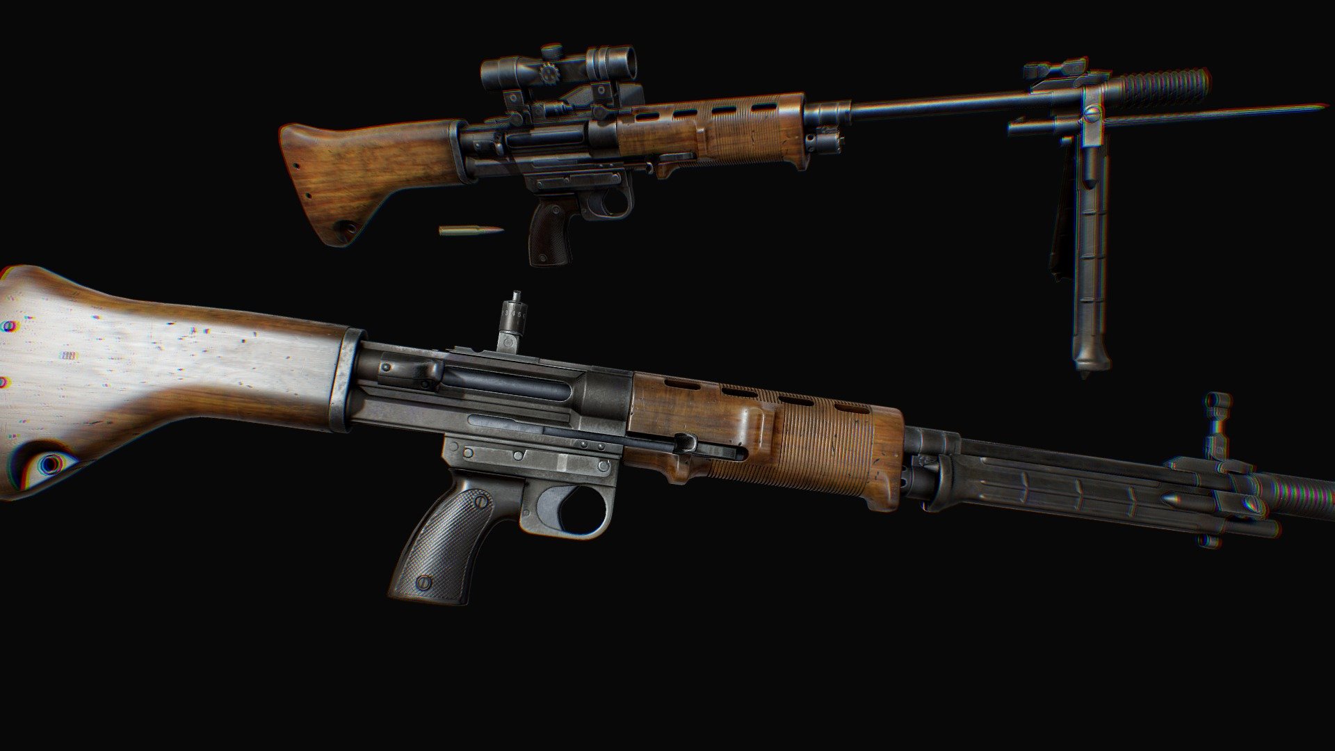 Fallschirmjaegergewehr 42 3d model