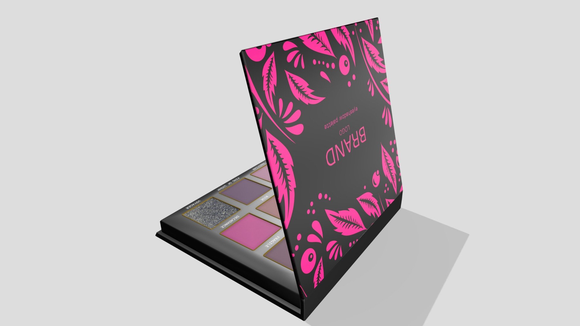 Cosmetic Eyeshadow Palette 3d model