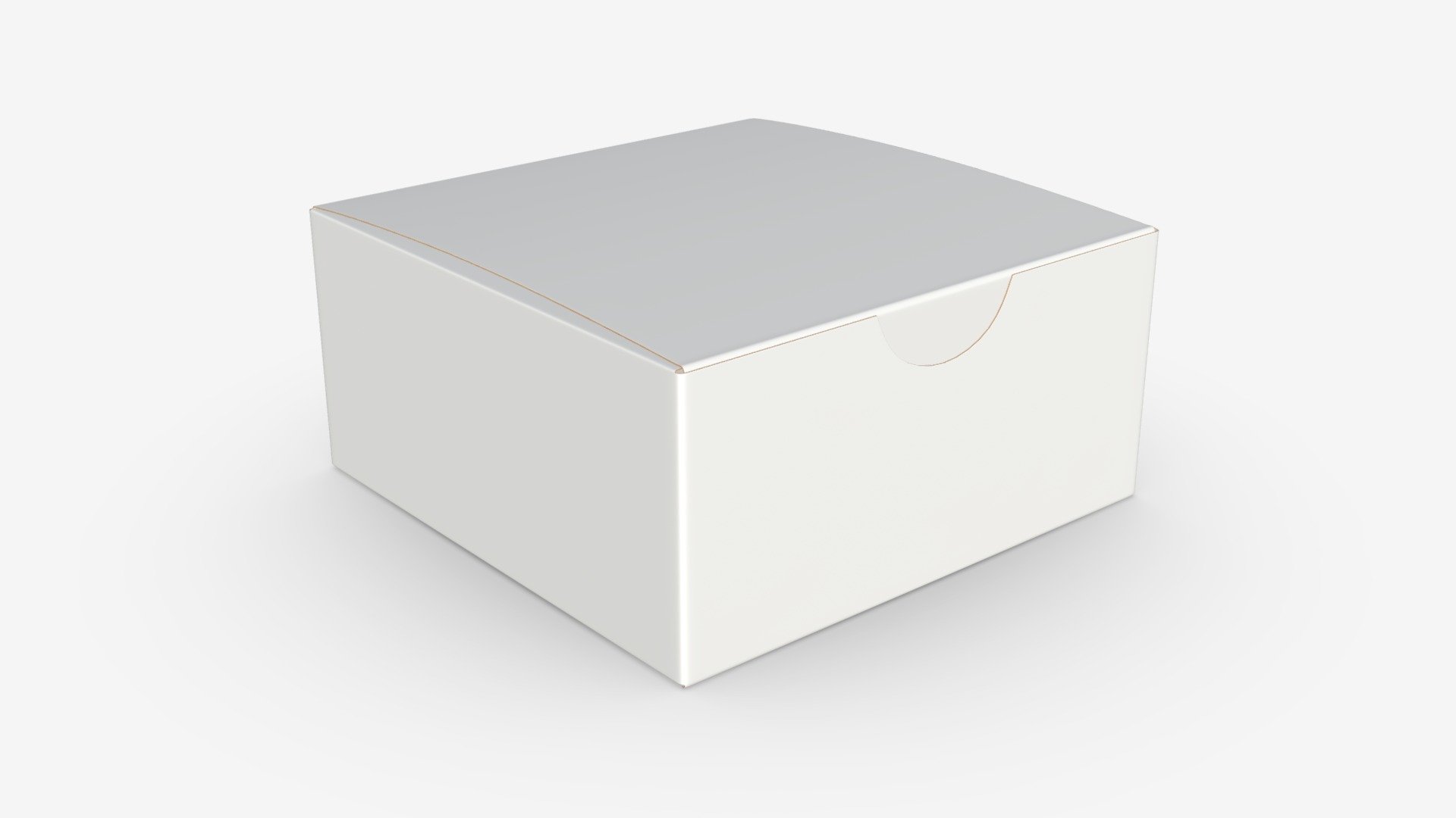 Paper gift box 01 3d model